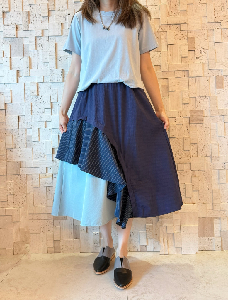 S00358 假兩件棉拼梳織Op❣️