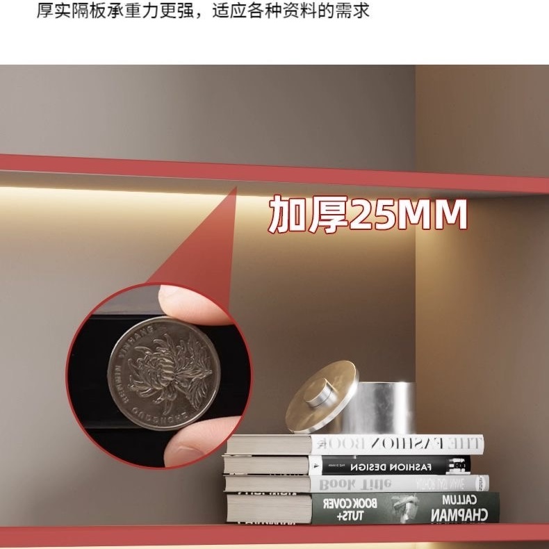 老闆文件櫃木質資料櫃帶鎖櫃子背景現代辦公櫃檔案書櫃儲物辦公室cabinet