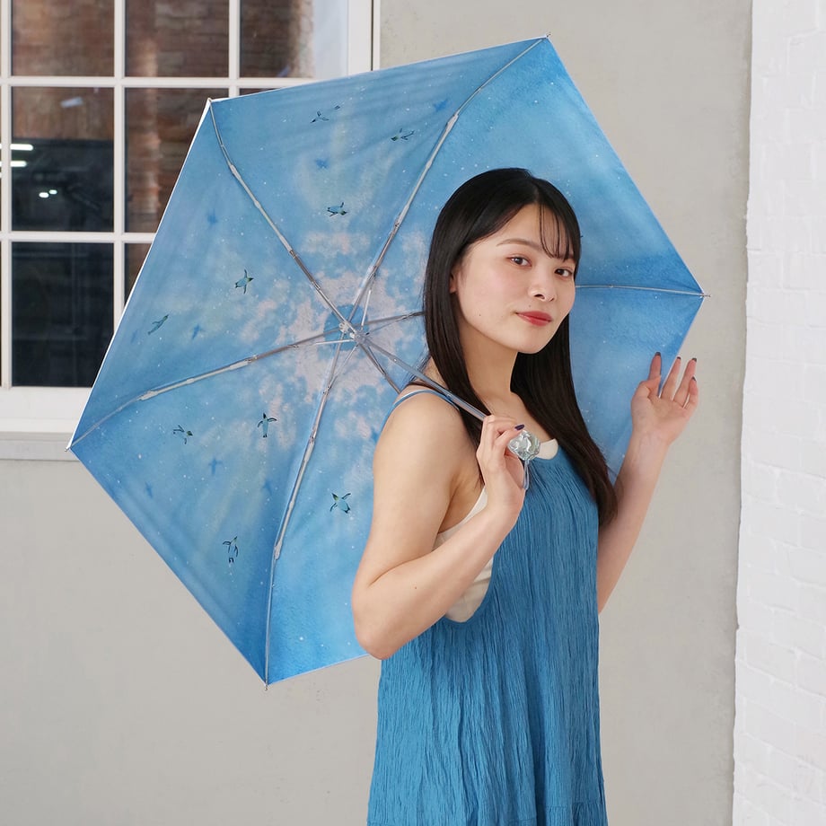 【⭐訂購⭐】🌀 🇯🇵 日本直送 Nifty Colors 防UV 晴雨兼用 雙面彩繪圖案 縮骨遮［3款選］🌀 [ELCD-0283]