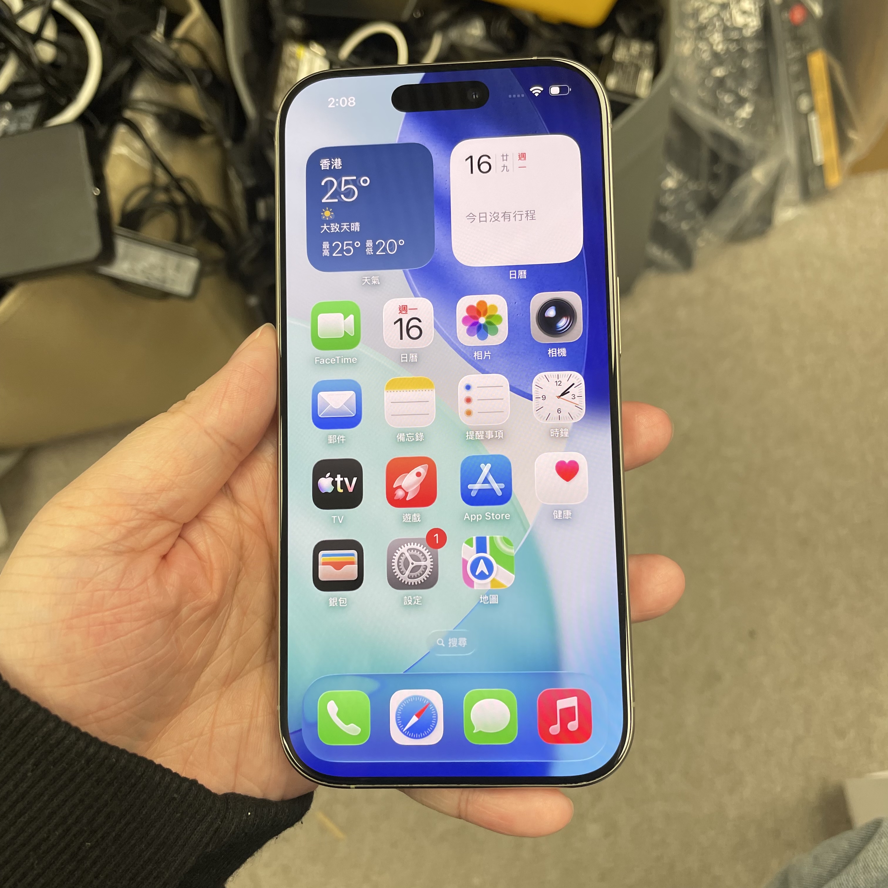 *5966 16 Pro 完美機 256GB 電90 原色 gray