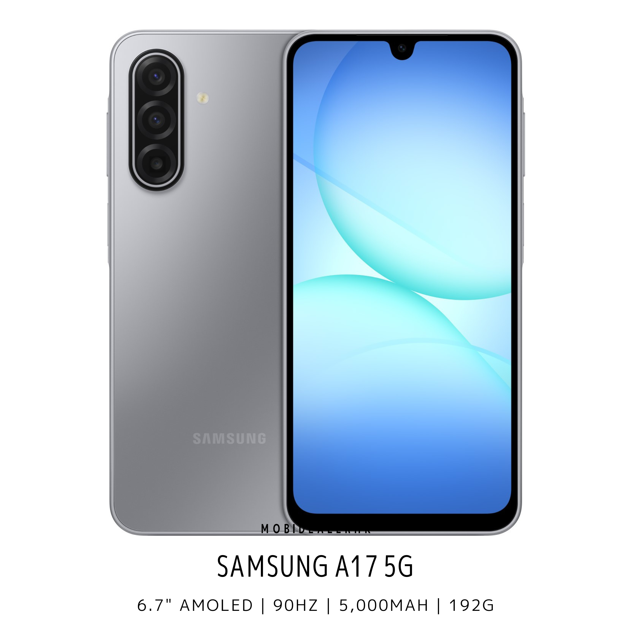 Samsung A17 | 三星 A17 | 5G | 智能手機 | 6.7 吋 90Hz Super AMOLED 大屏幕 | 5000 萬像素 OIS 防手震相機 | 5000mAh 大容量電池