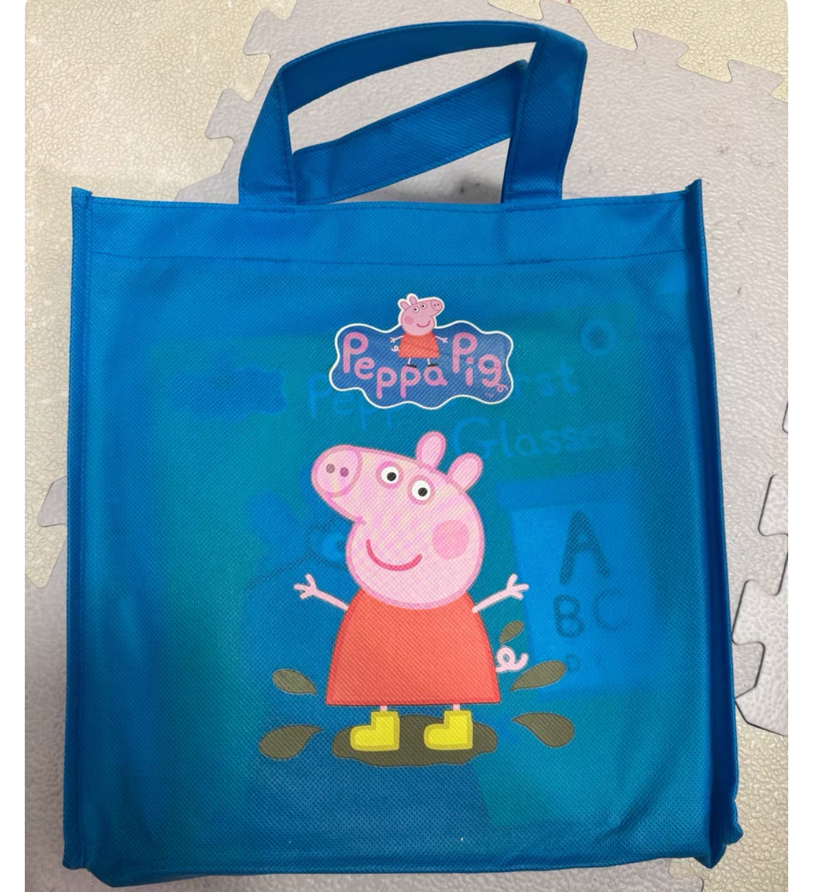 peppa pig yellow bags and orange bags set