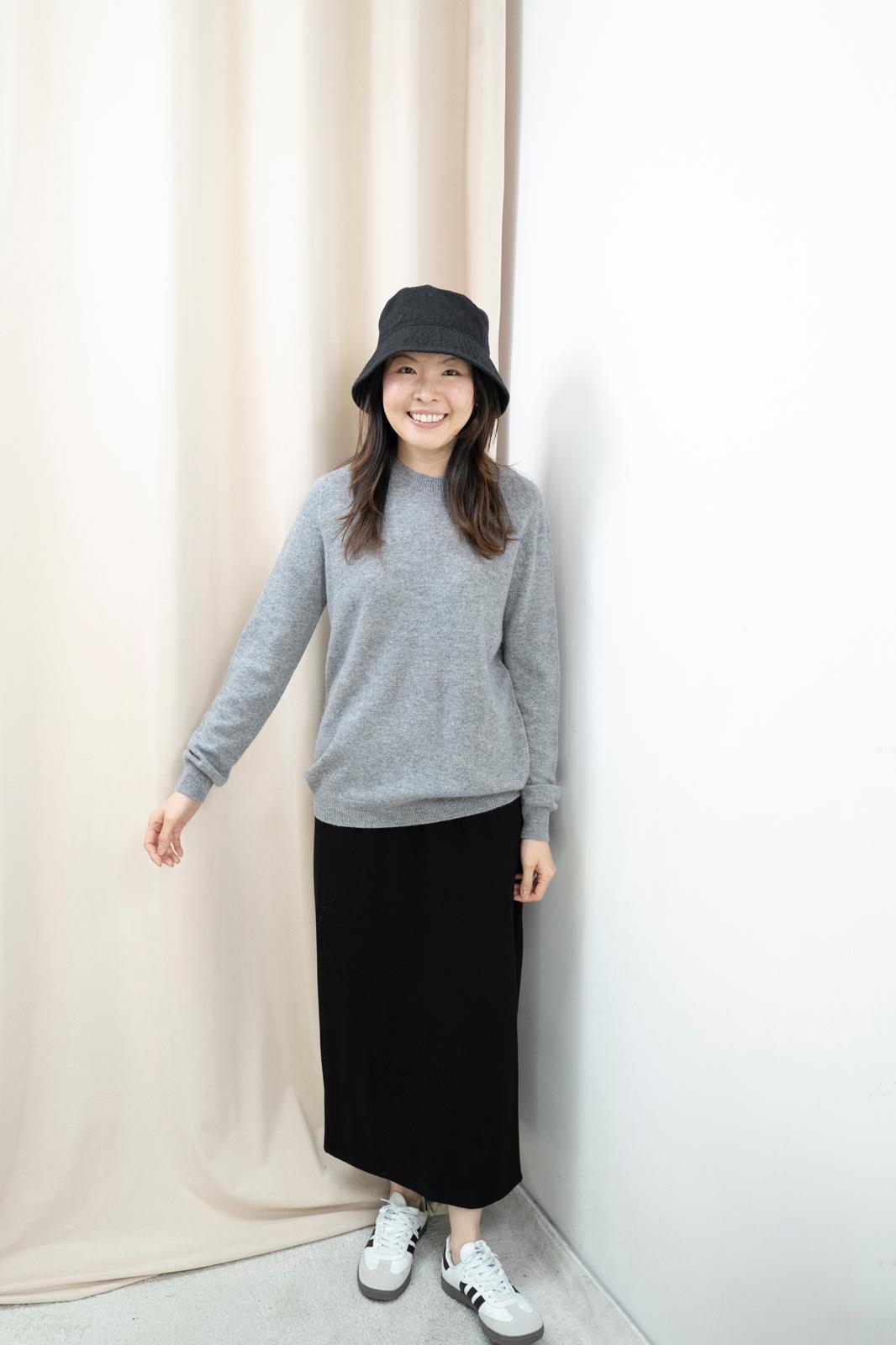 合身羊毛上衣（灰色）