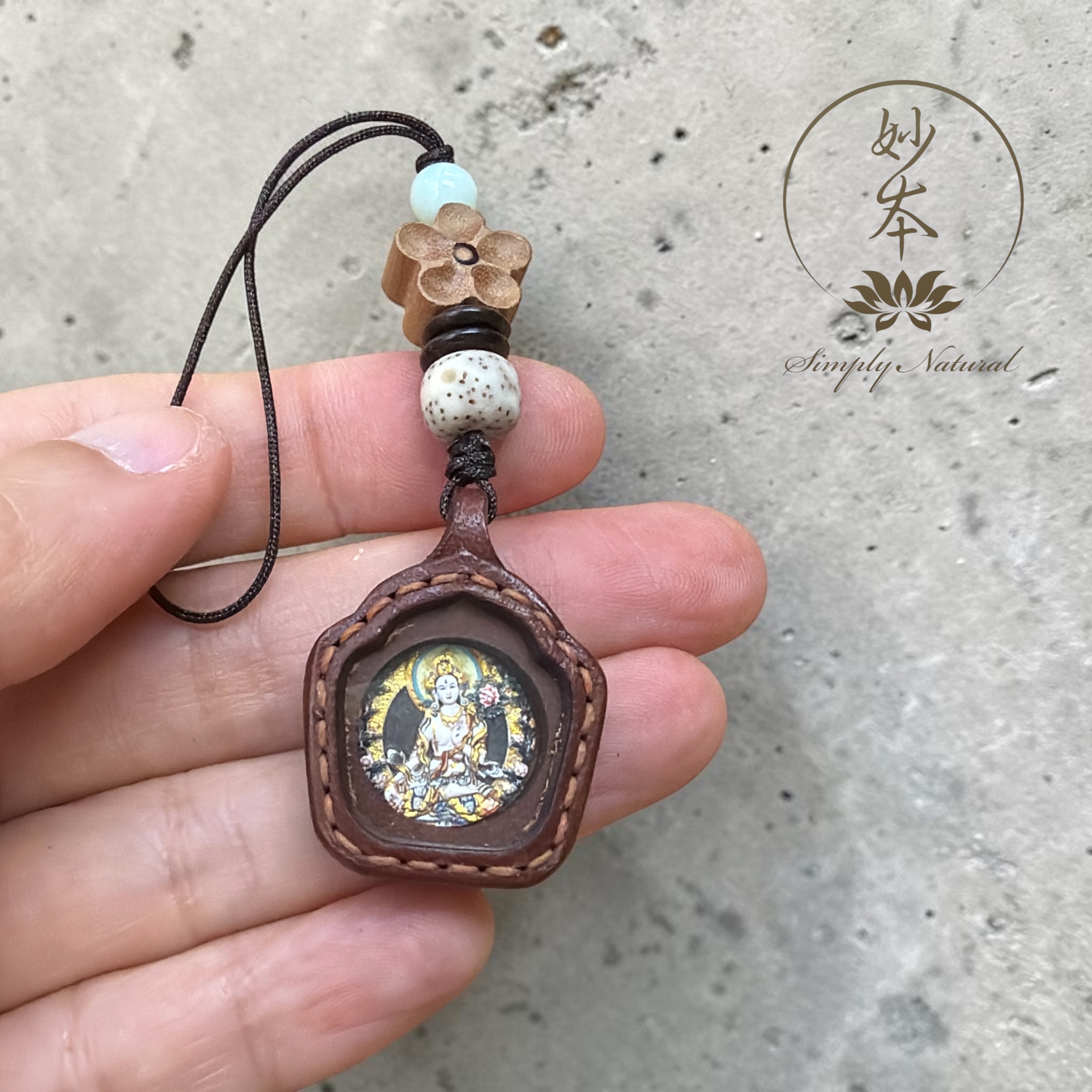 西藏拉薩加持第三回～白度母擦擦吊飾（輕身立體）