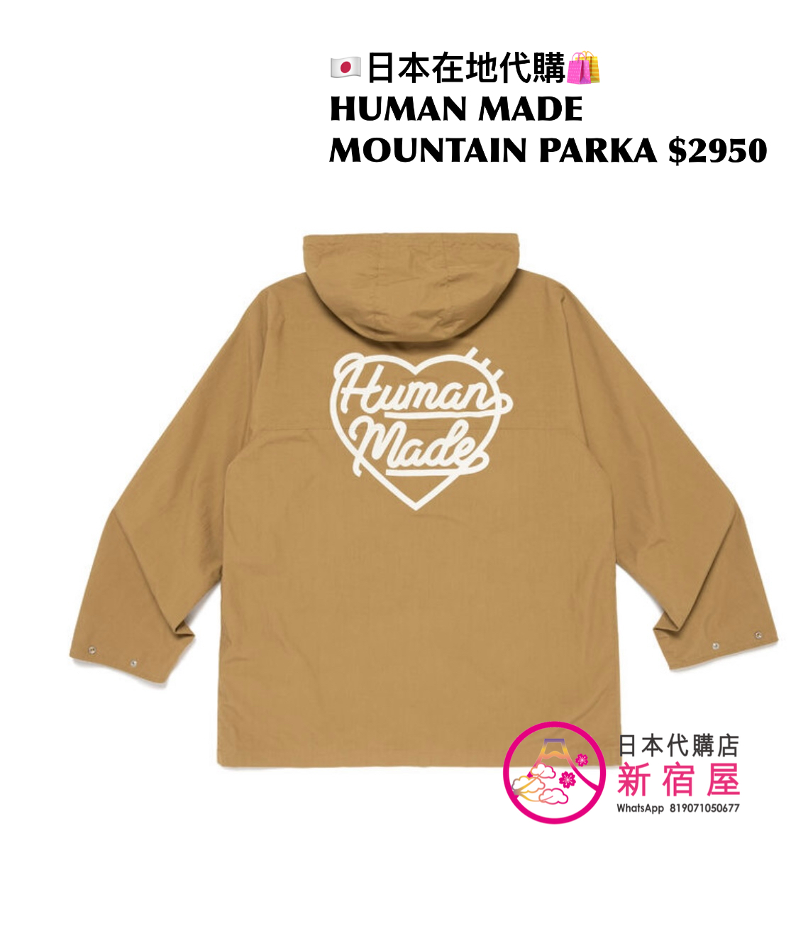 HUMAN MADE MOUNTAIN PARKA