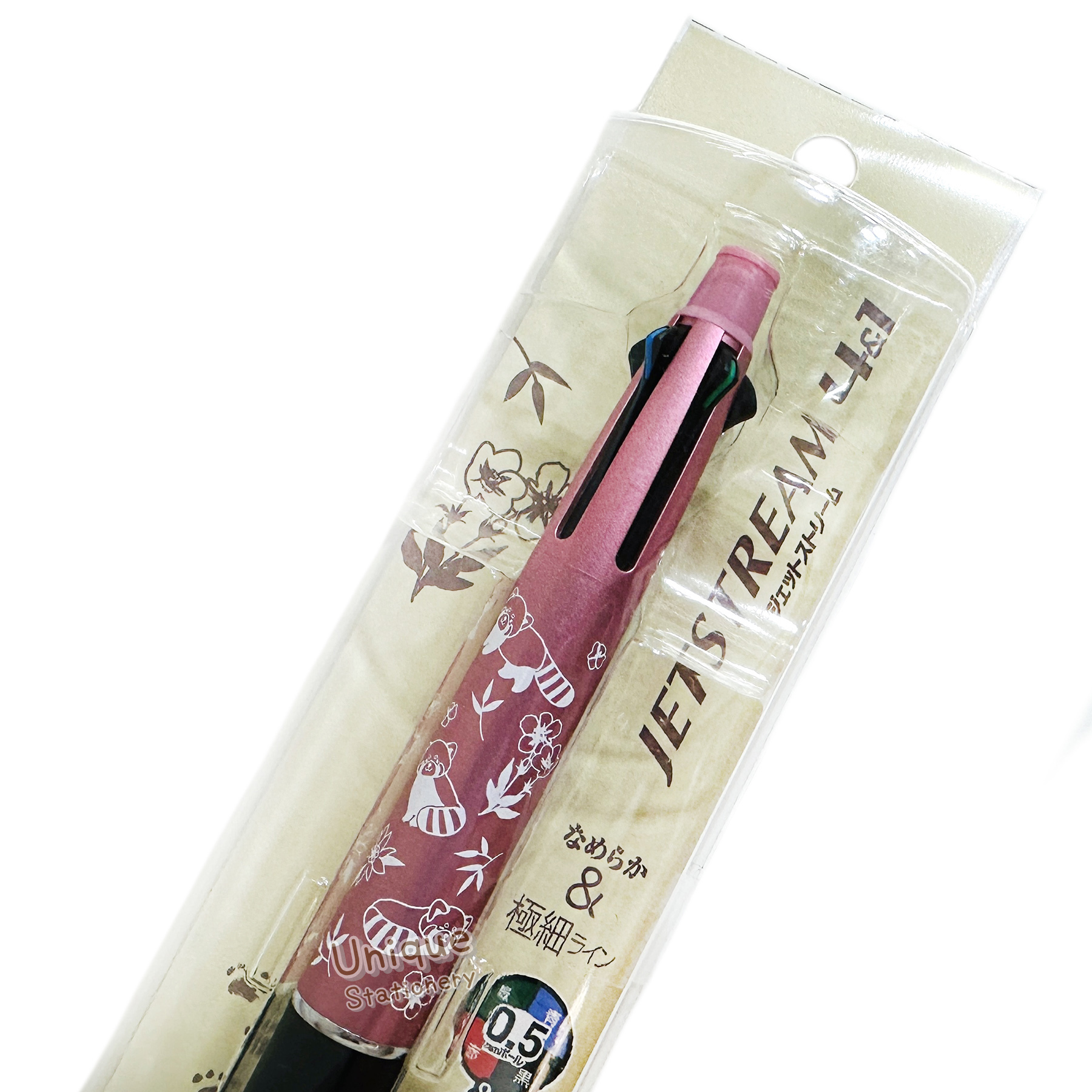 現貨｜小熊貓 Red Panda 日本製 uni Jetstream 4&1 多功能 5用筆 0.5mm 4色原子筆 + 0.5mm 鉛芯筆 (653090)