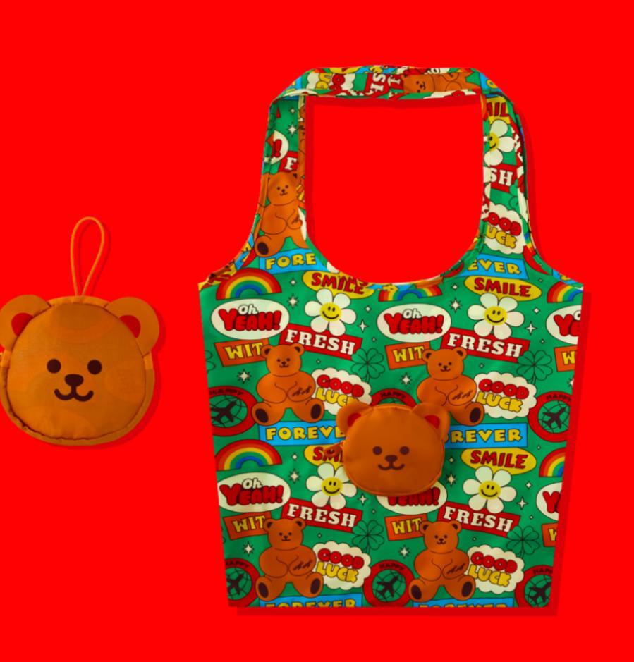 Wiggle wiggle 🆕 花花可以摺埋嘅環保袋sale