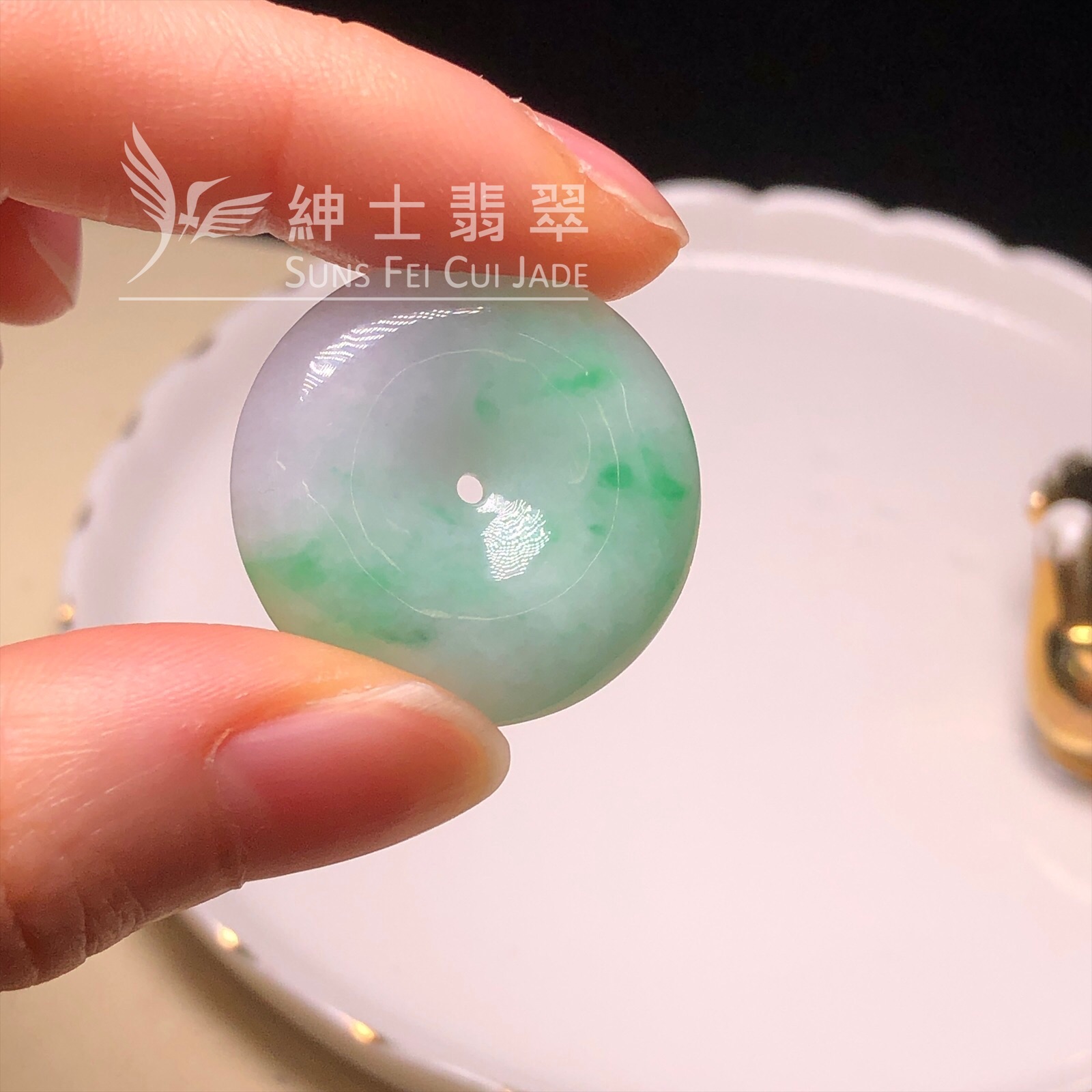 B08819 飄翠平安扣