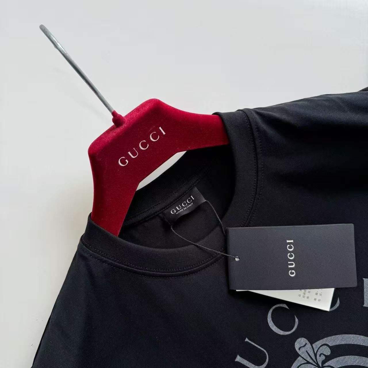 【原單】GUCCI 印花棉質針織短袖Tee