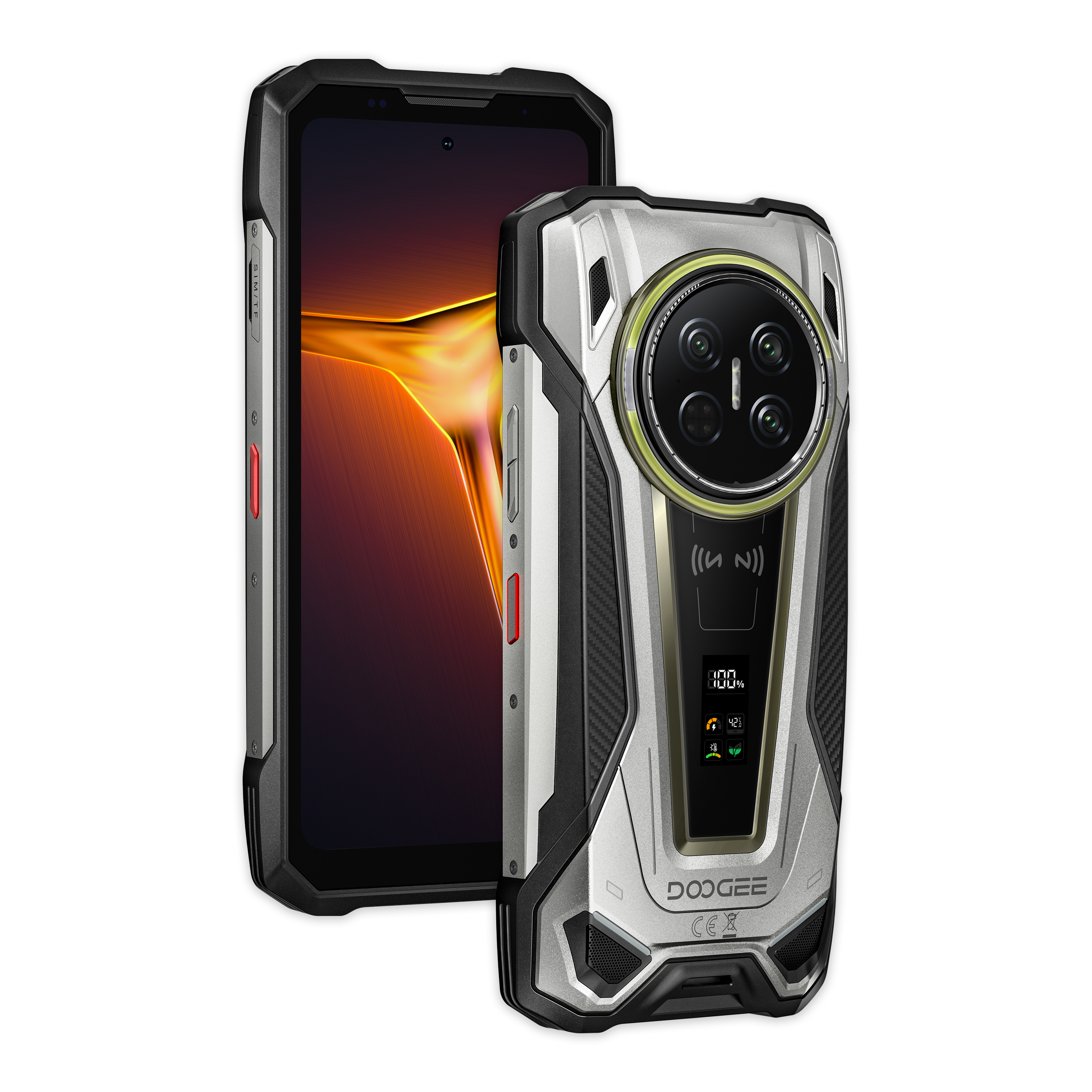 DOOGEE V Max 2 5G | 16GB/512GB 6.78吋 120Hz 1.05吋背屏 22000mAh 33W反充 夜視 露營燈 警示燈 RGB燈效 雙喇叭 即時對講功能 WiFi6E 雙頻GPS 三卡槽 AI工具 三防手機 Rugged Phone