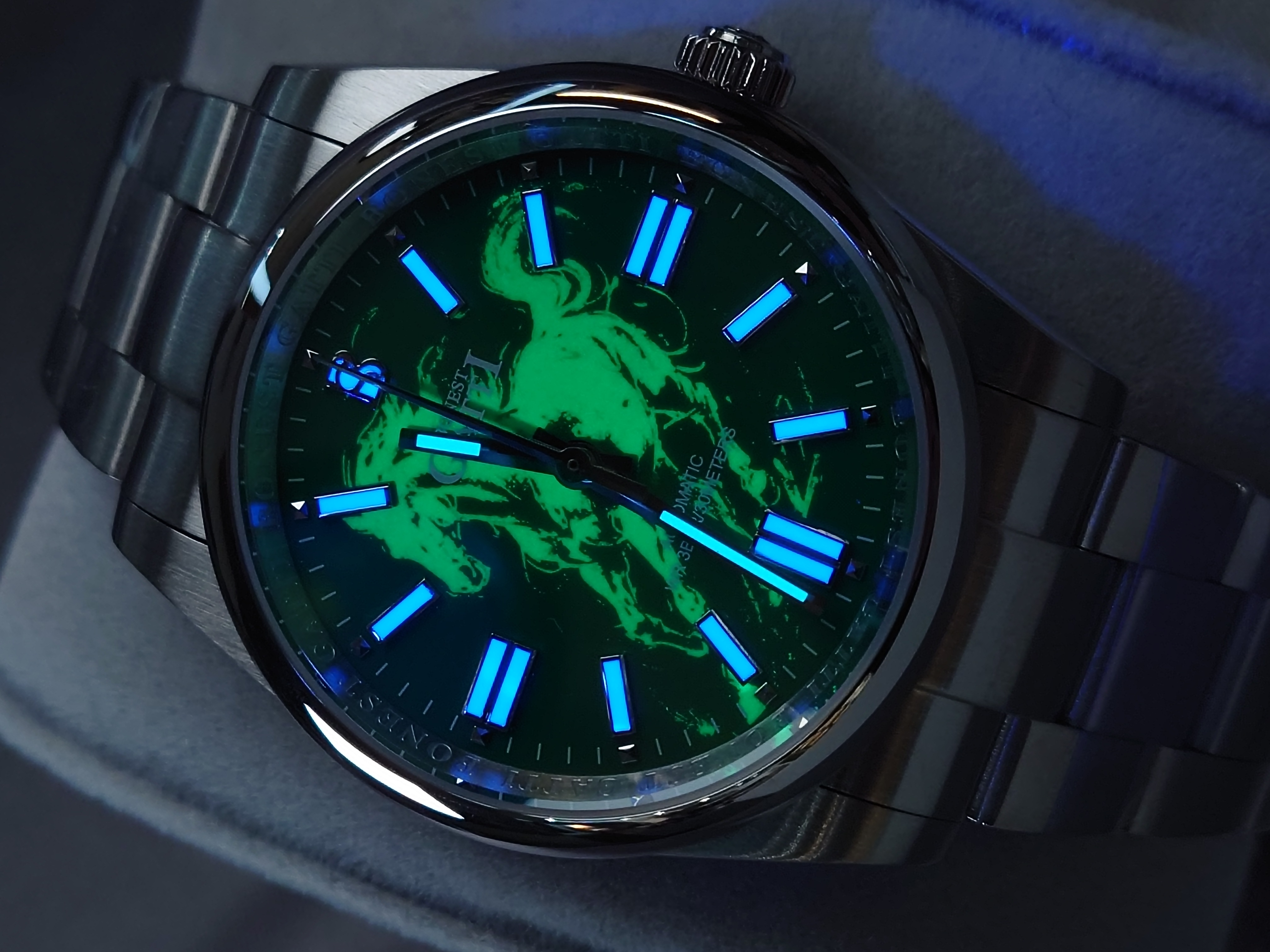 Bonest Gatti 隱藏錶面馬年特別版動錶 BG8015-S3 綠