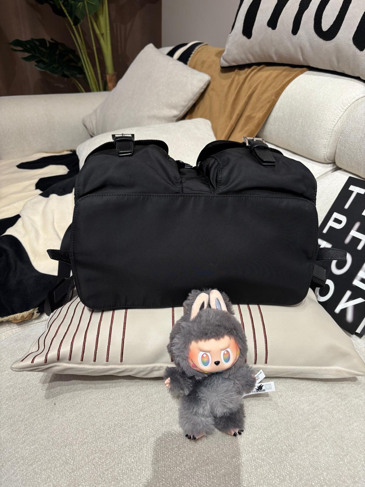 Prada Nylon Backpack Black 100%Authentic, 99%New ✅Dust bag