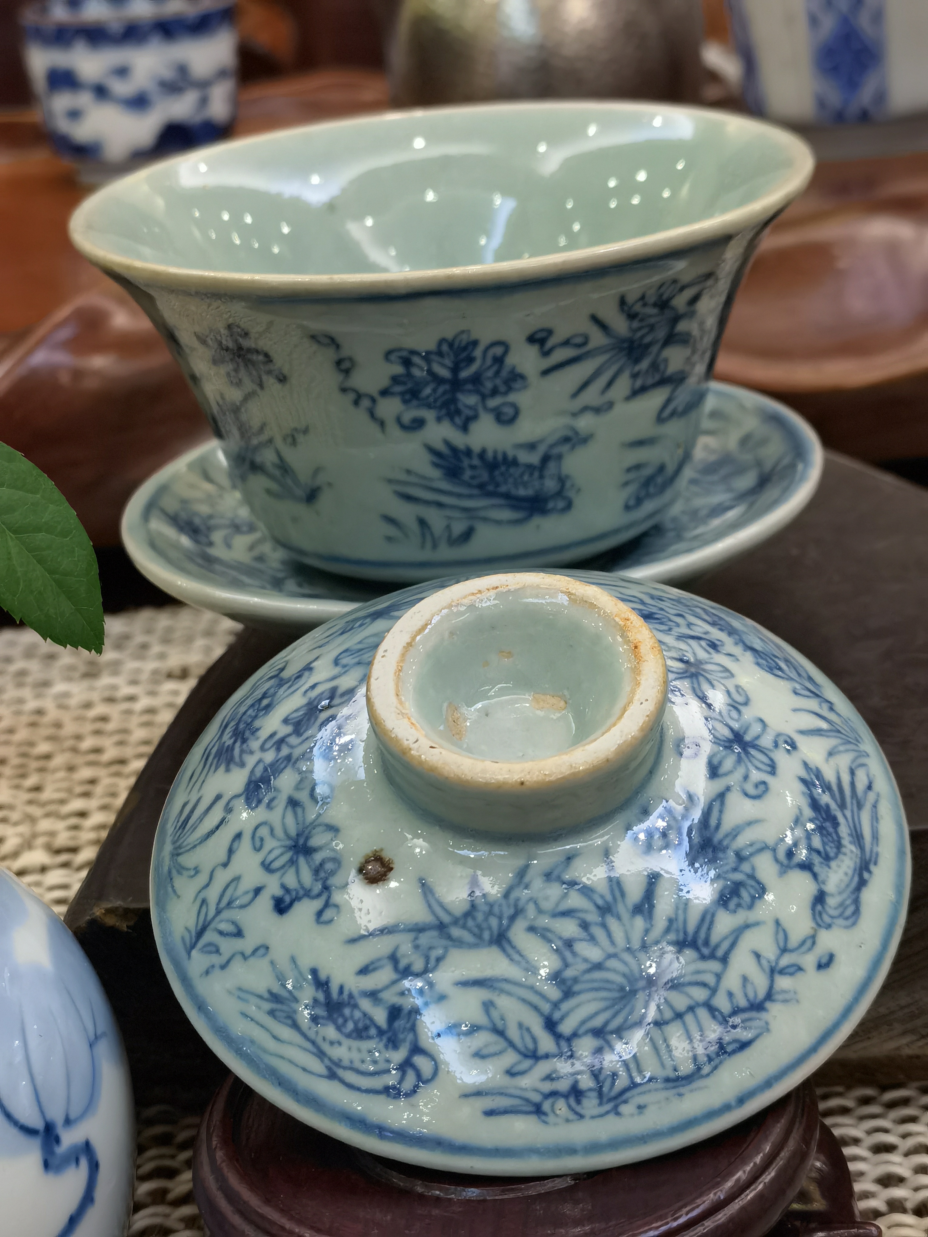 29-中國古董茶杯及杯蓋~老瓷<有需要請聯絡我們 852-6329 6186>