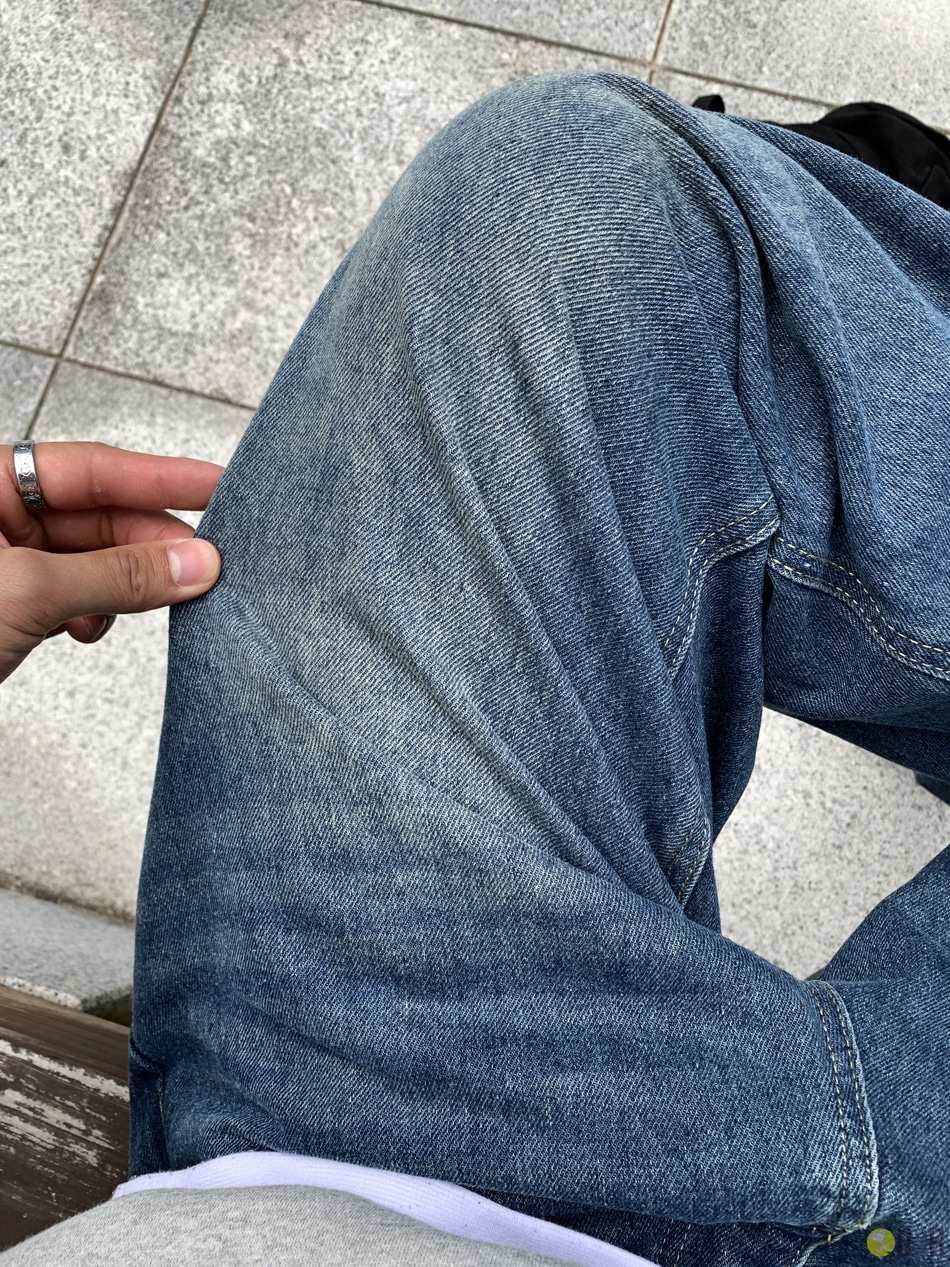 【100%保證韓國直送】型格洗水工裝闊腳牛仔褲 Nechis 002 Carpenter Denim RL114566