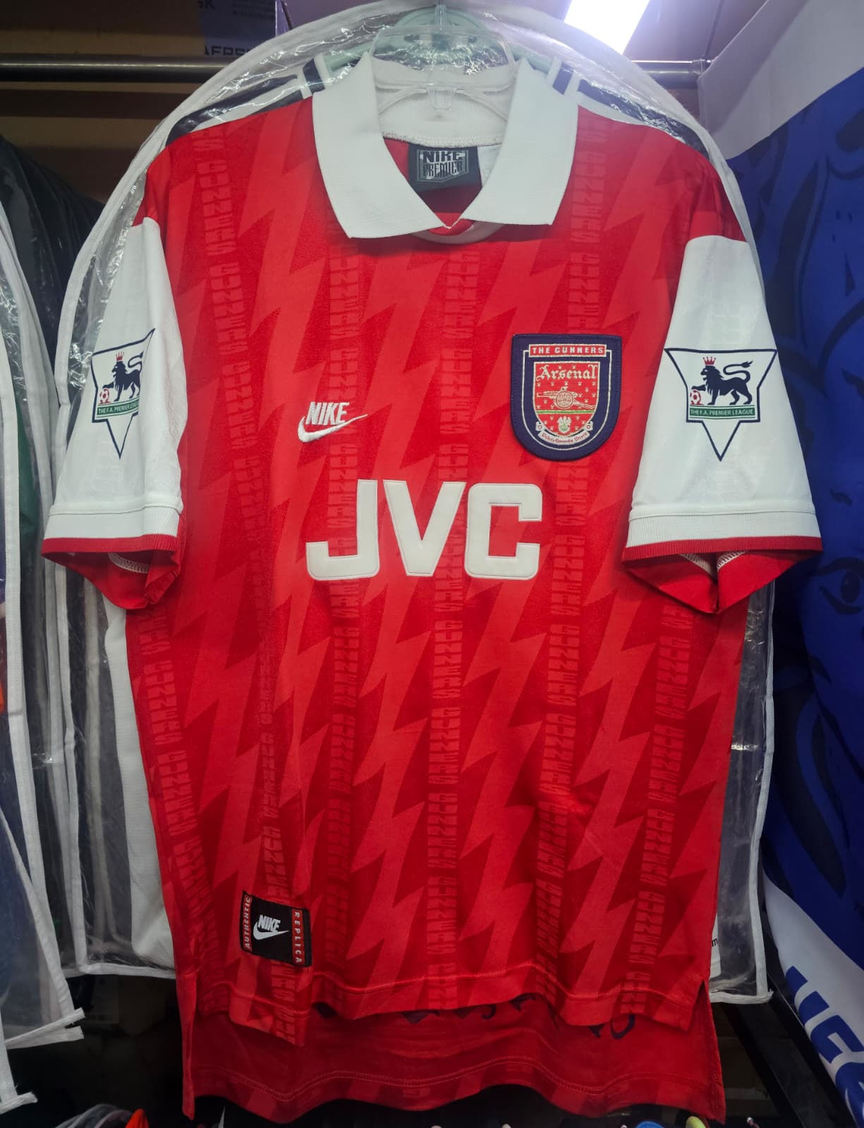 1994-96 Arsenal Home Shirt #8 WRIGHT - 9/10 - (M)