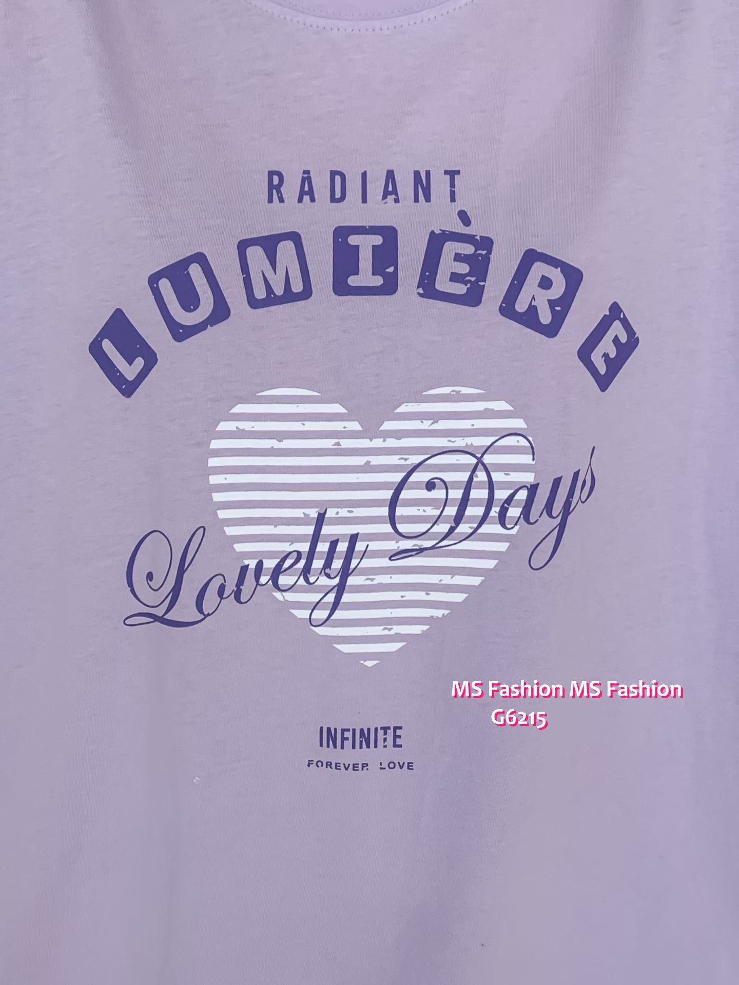 G6215 韓國🇰🇷心心字母tee