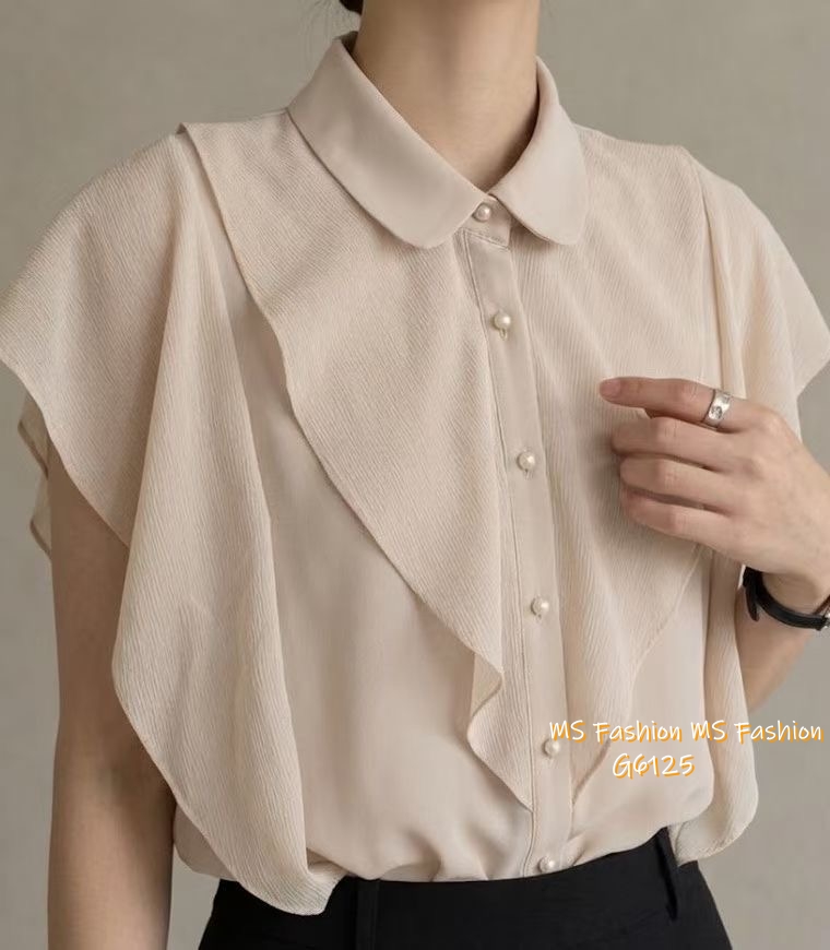 G6125 韓國🇰🇷靚料ruffle top