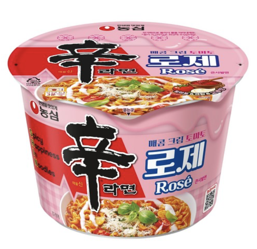 限定新品｜韓國 aespa x 農心辛拉麵 奶油番茄風味 Rose大杯麵 2個/ 套｜Rose Cup Noodle