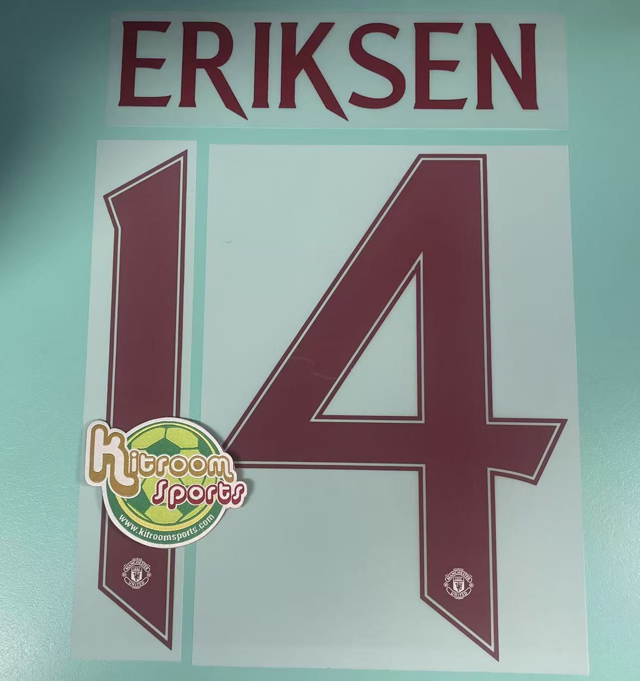 2023-24 Manchester United 3RD UCL Nameset #14 ERIKSEN