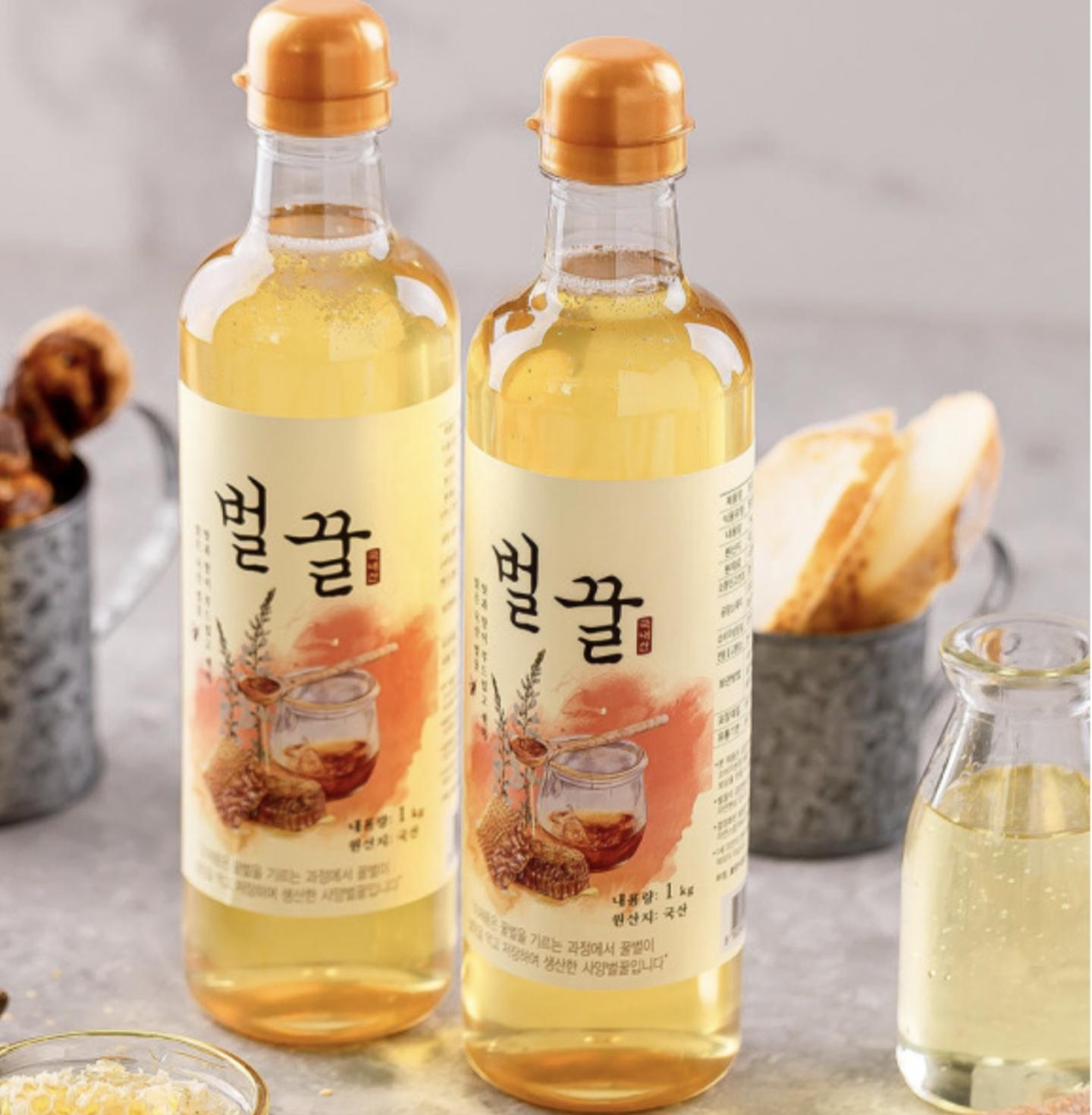 韓國100%天然蜂蜜糖 80年歷史人工養殖蜂蜜 洋槐蜂蜜(IKG蜜糖1支)