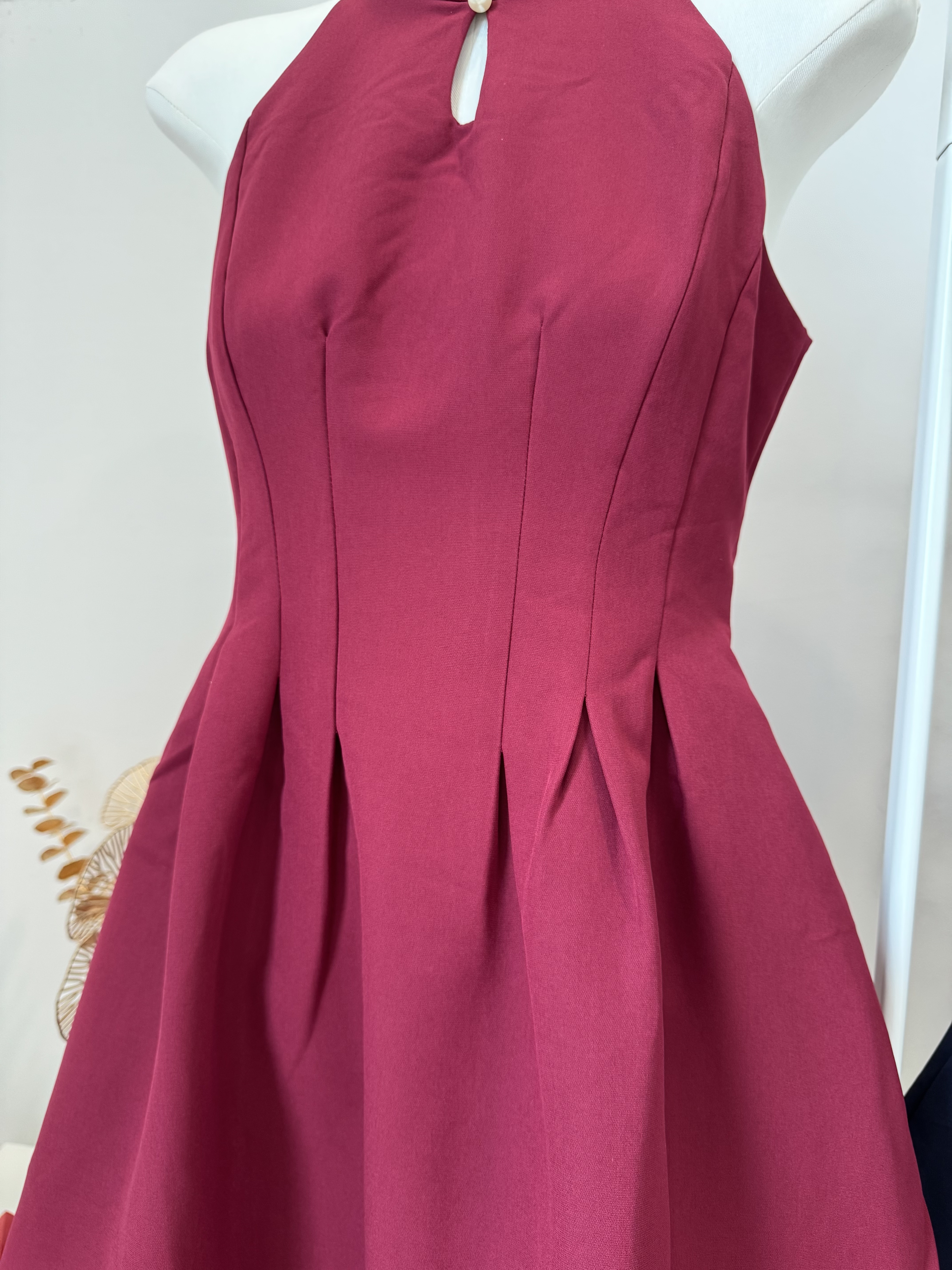 Jade Grace Halter A-Line Flare Dress锦色年华.气质简约挂脖连衣裙(3 colours)Premium Quality