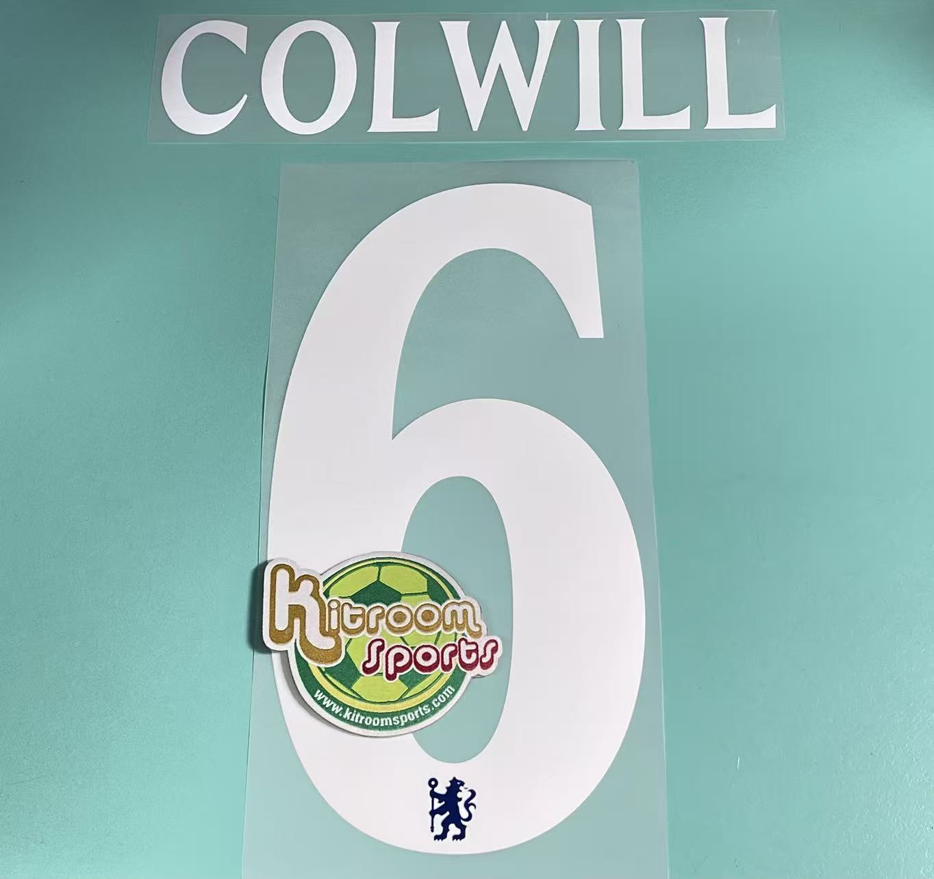 2025-26 Chelsea Home UCL Nameset #6 COLWILL