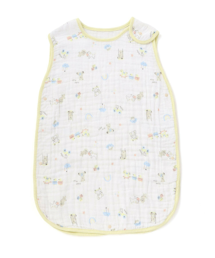 🇯🇵預訂 日本直送🇯🇵Slap Slip Baby三色動物草莓海洋圖案滿印純棉紗防踢睡袋