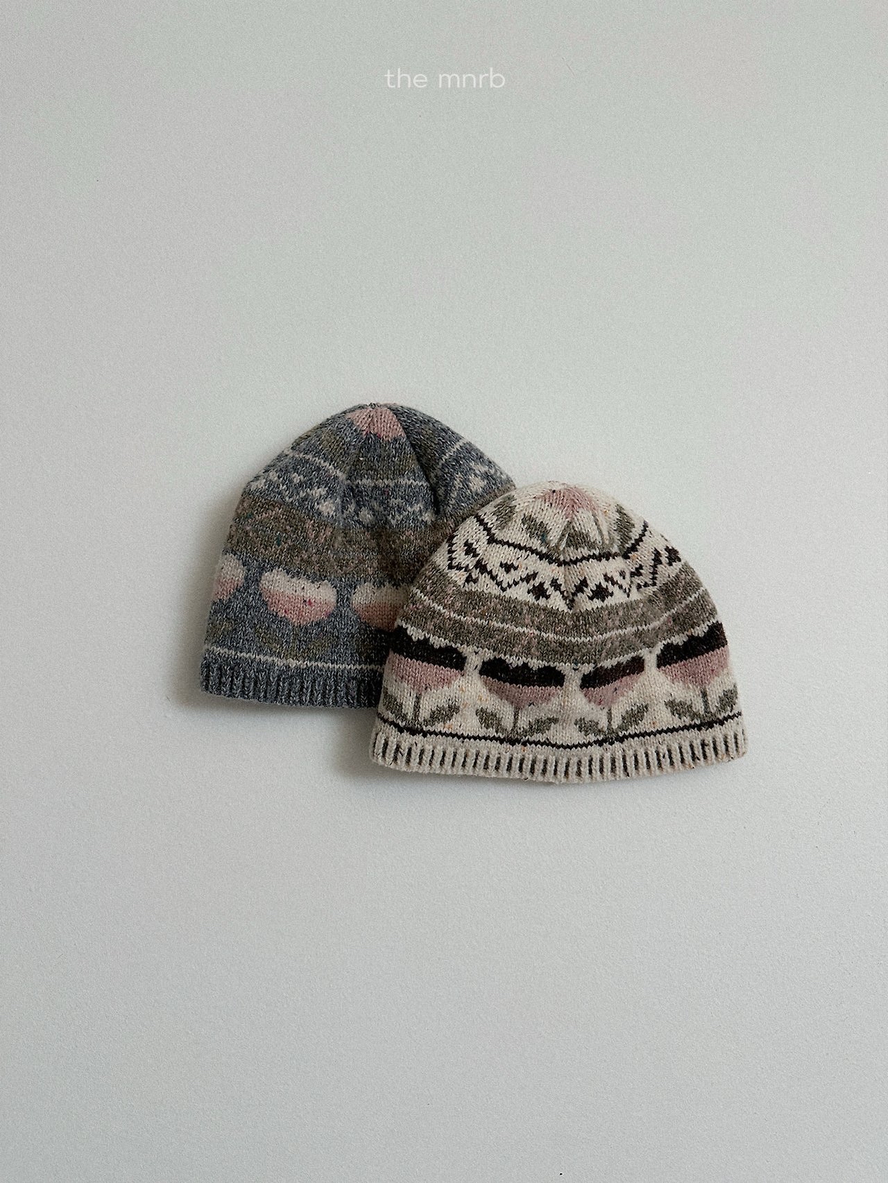 Minirobe | Flower jacquard beanie(ACC)