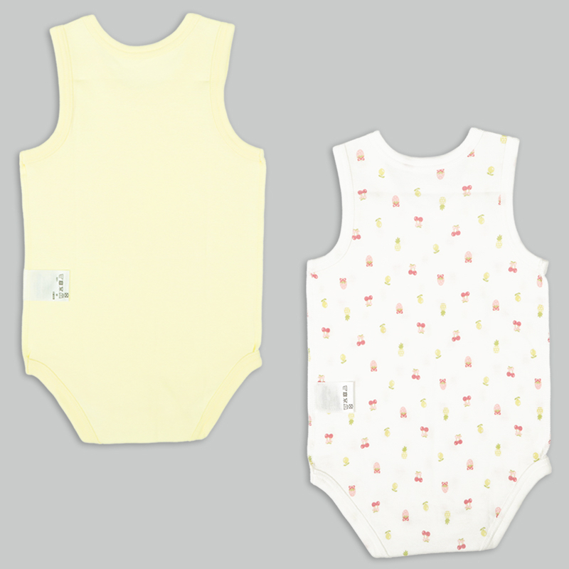 🇯🇵預訂 日本直送🇯🇵水果印花純棉無袖背心包屁衣兩件套