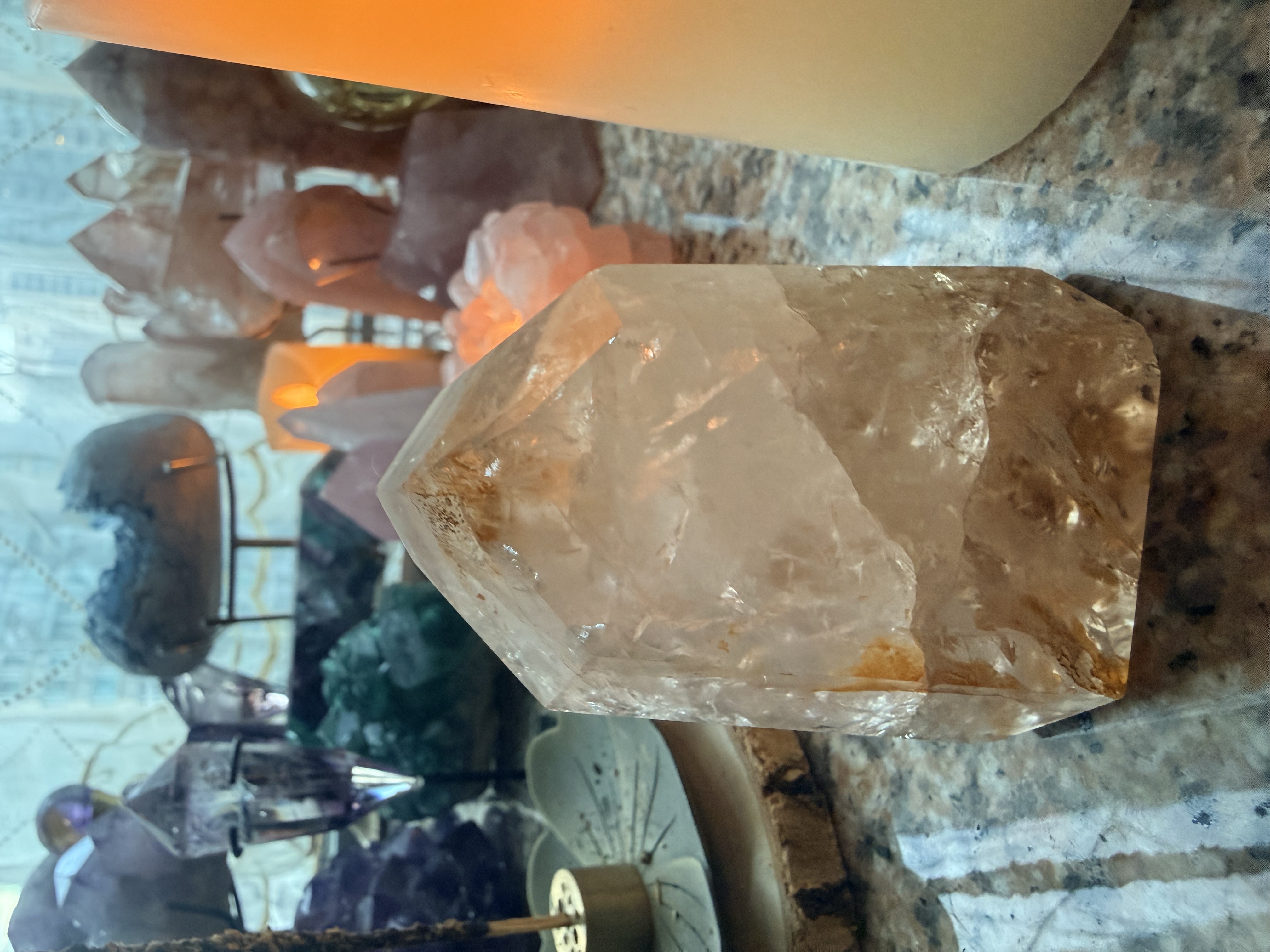 黃金火焰治癒者水晶柱￼
