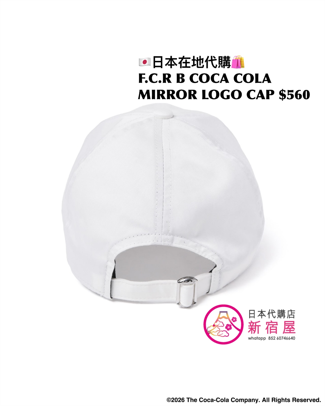 F.C.REAL BRISTOL x COCA COLA MIRROR LOGO CAP