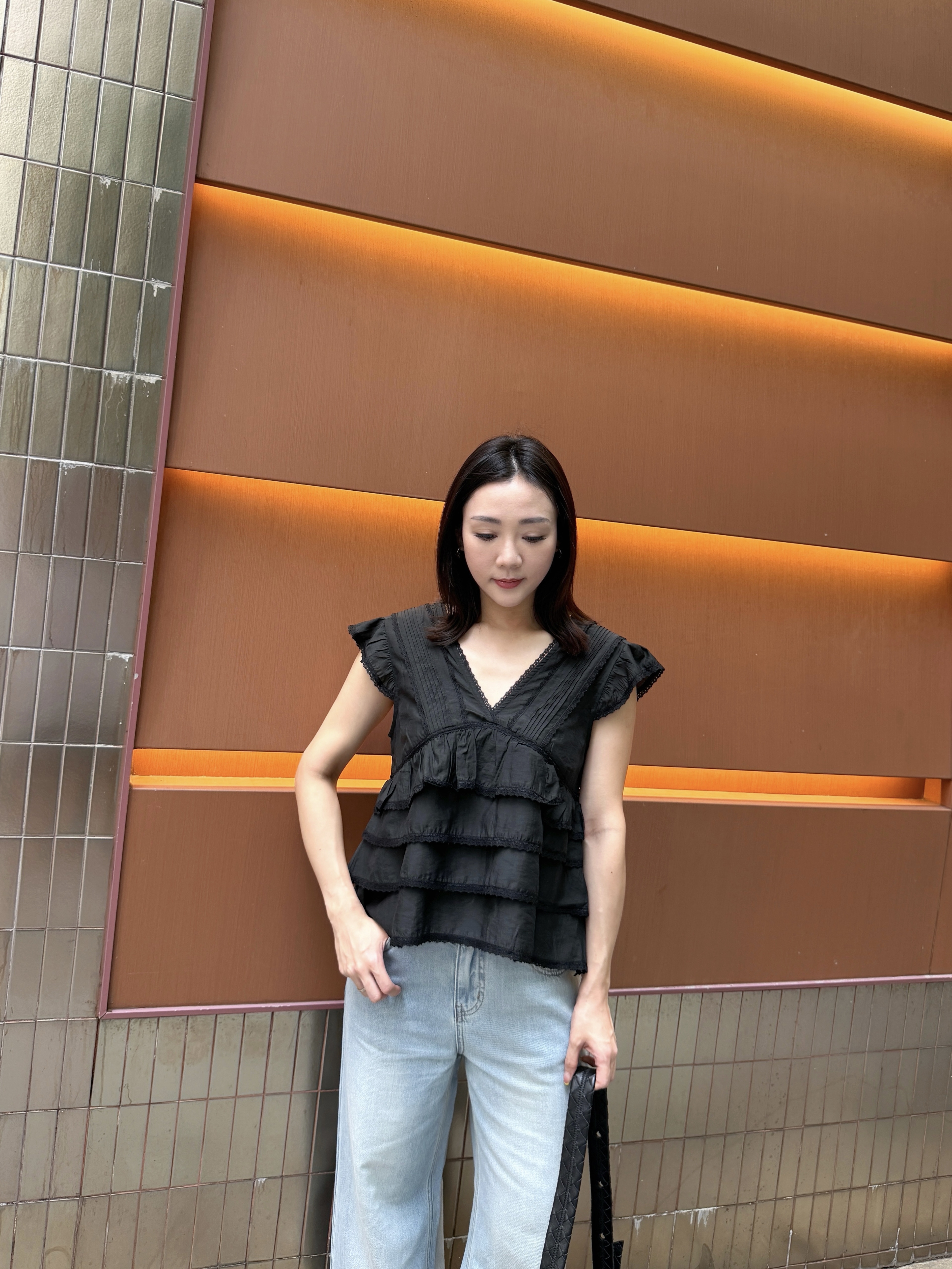 荷葉邊ruffles top