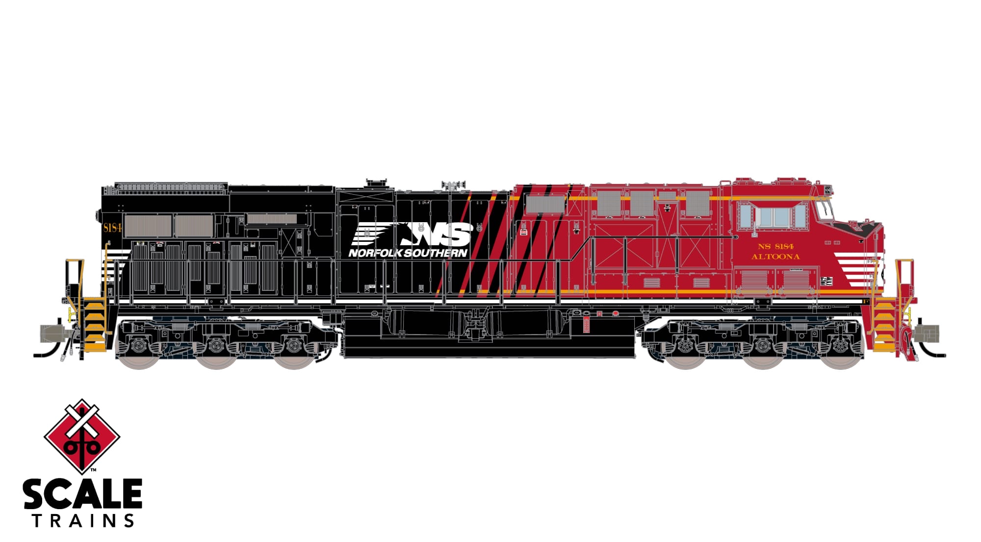 預定新品 N scale Scale Train訂金 Rivet Counter N Scale GE ES44AC, Norfolk Southern/Landmark/Altoona