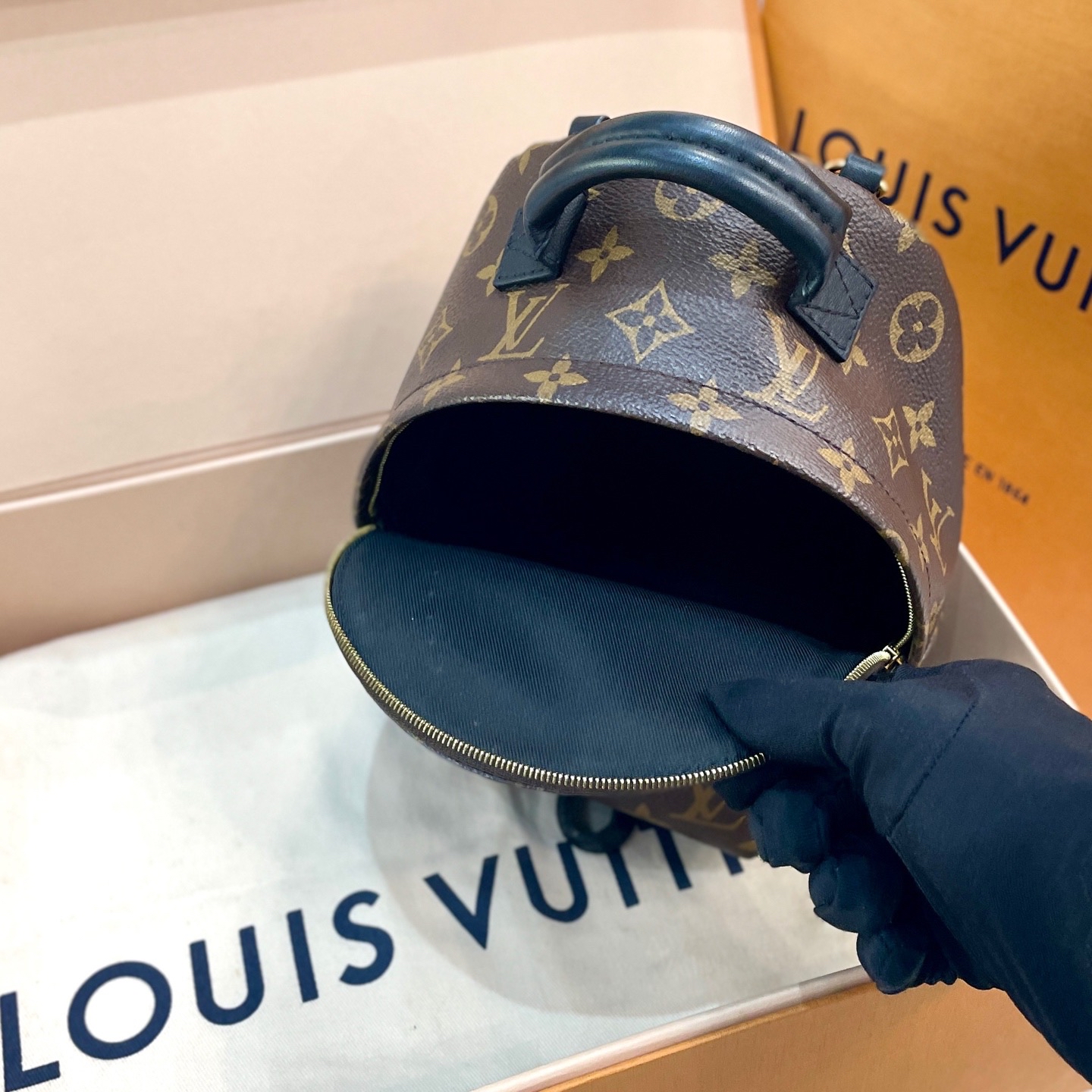 【預訂貨品】LV老花plam springs迷你書包 