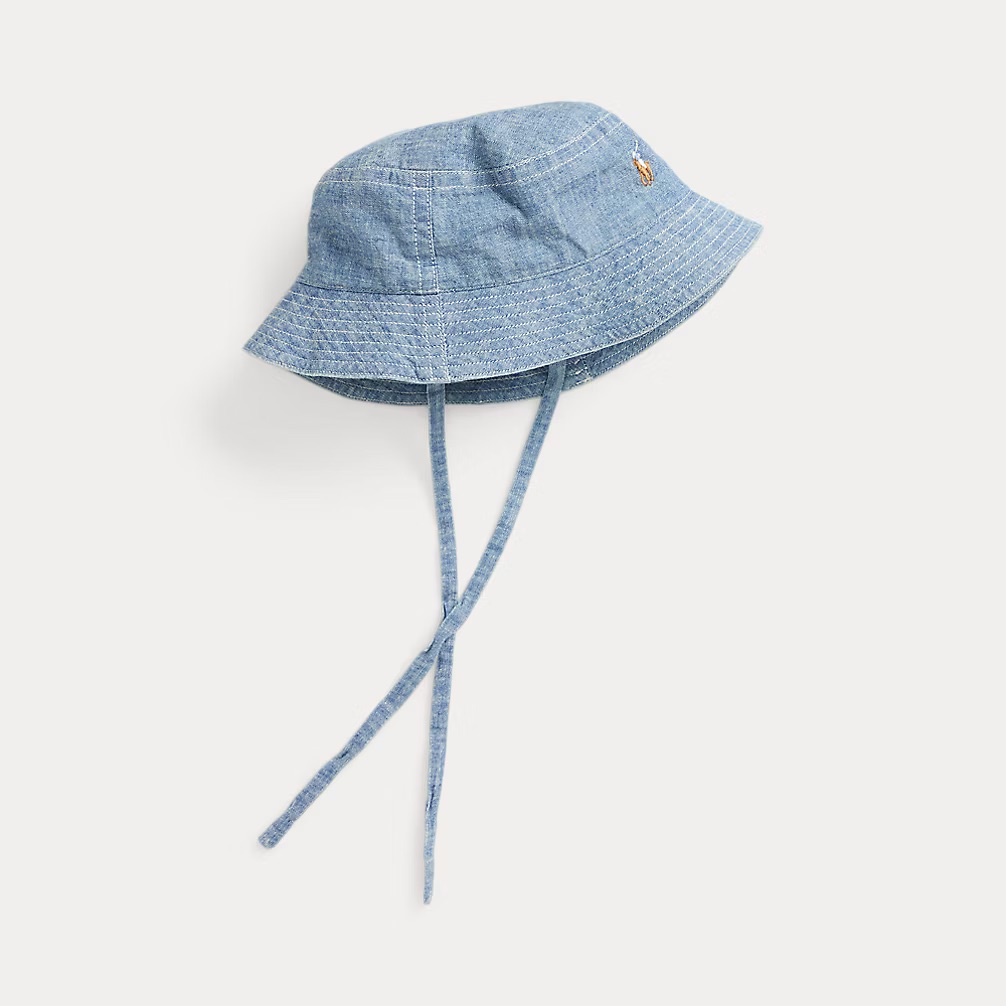 【嬰幼兒必備配件】Polo Ralph Lauren 經典小馬嬰兒純棉帽 - 初生禮物🎁
