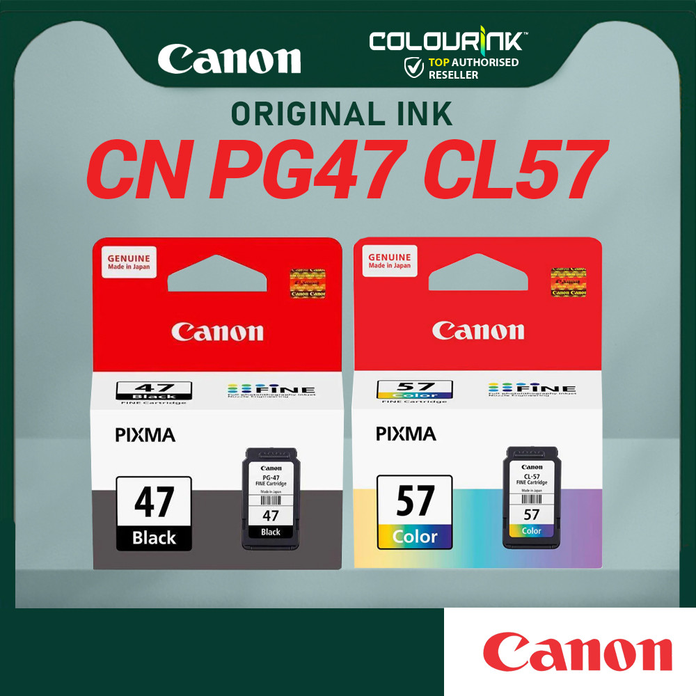 Canon Original Genuine PG47 CL57 CL57s Ink Cartridge for E400 E410 E460 E470 E480 E3170 E4270 E3170 E3177 47 57
