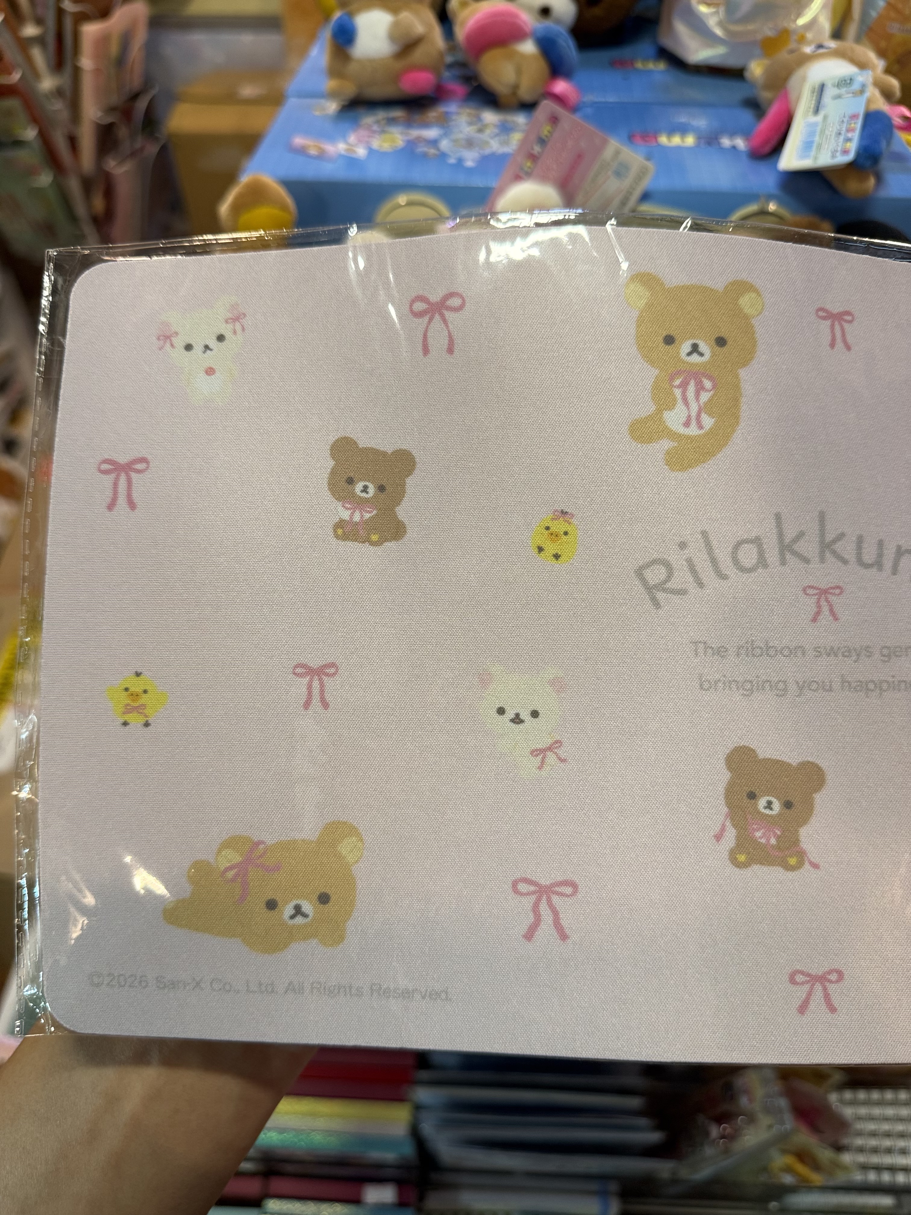 《現貨》全新Rilakkuma絲帶系列mouse pad