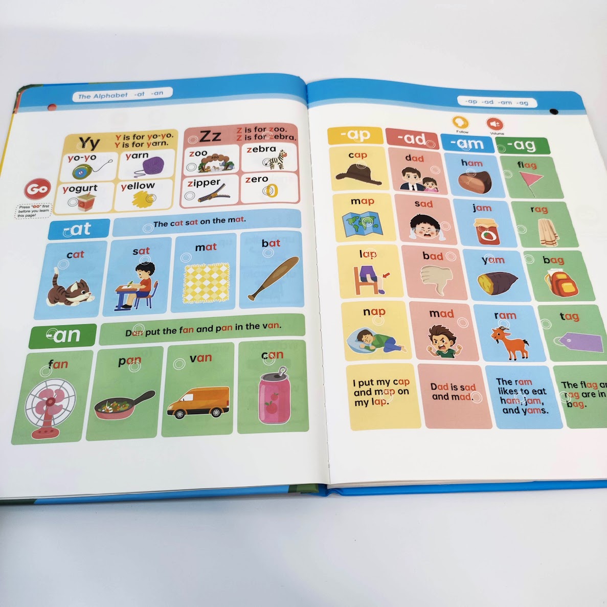 *手指點讀書*Type C 充電*First Phonics Sound Book for Kids | Interactive ABC Alphabet & Phonics Learning | Talking Educational Toy for Toddlers & Preschoolers Age 2–6 Yrs