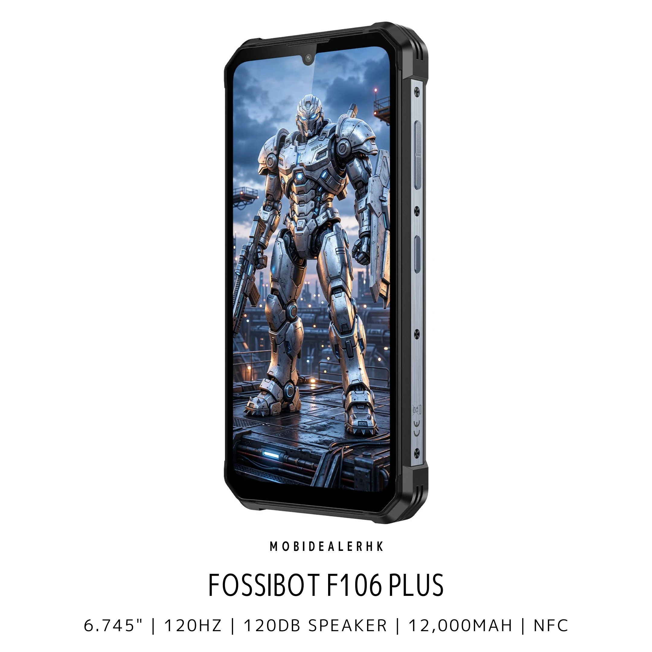 Fossibot F106 Plus | 4G | 三防手機 | 120dB 雙立體聲喇叭 | 12000mAh | 夜視鏡頭
