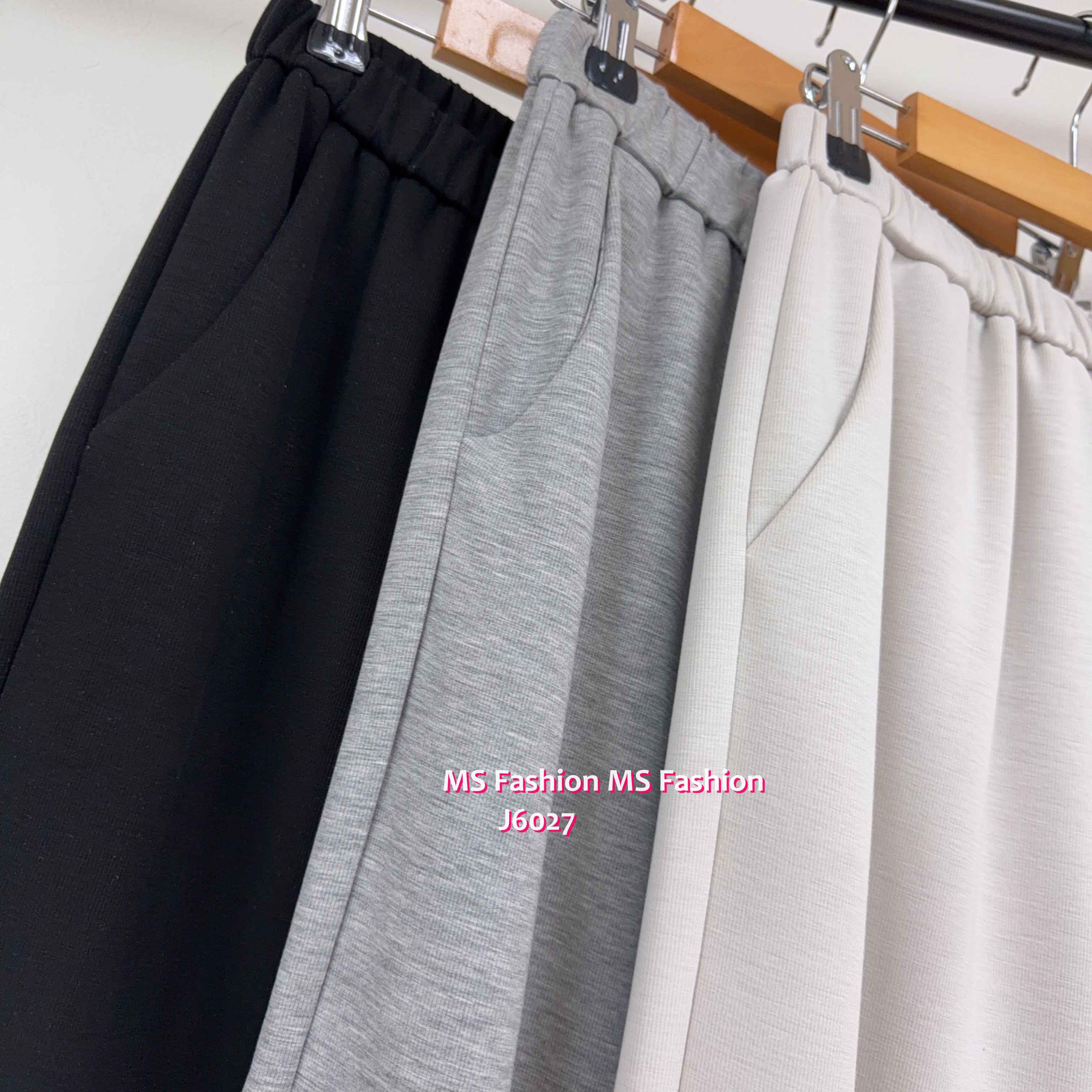 J6027 韓國🇰🇷百搭易襯闊筒褲