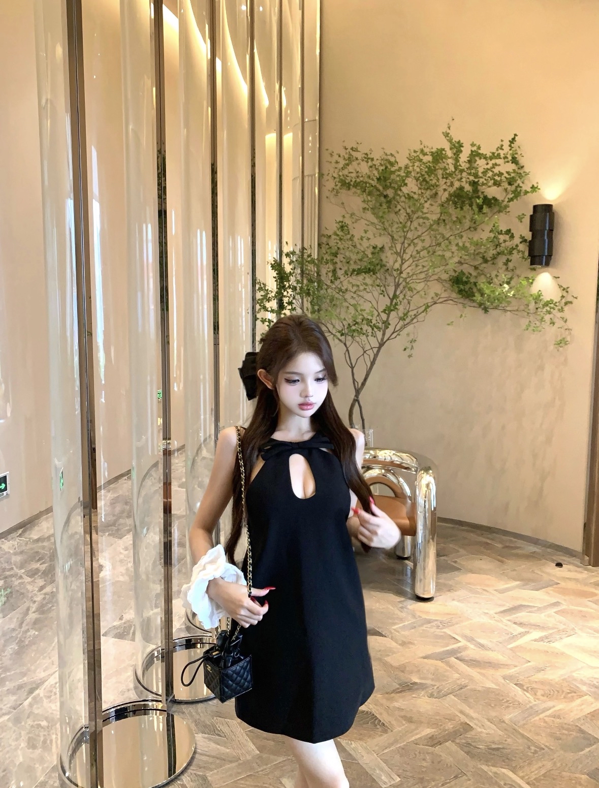 DR443蝴蝶结挂脖