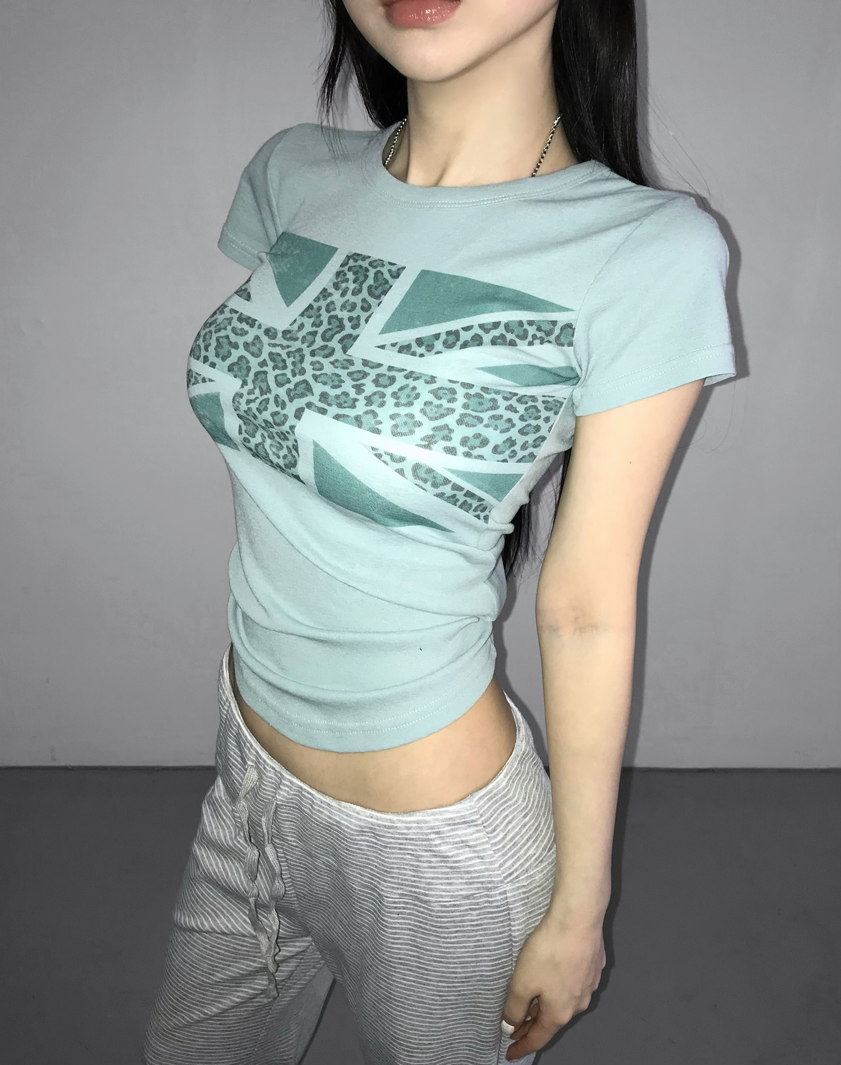 Leopard Flag Graphic Slim Tee