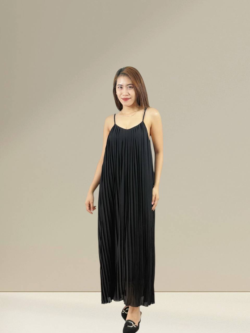 W6601A - Pleated Dress