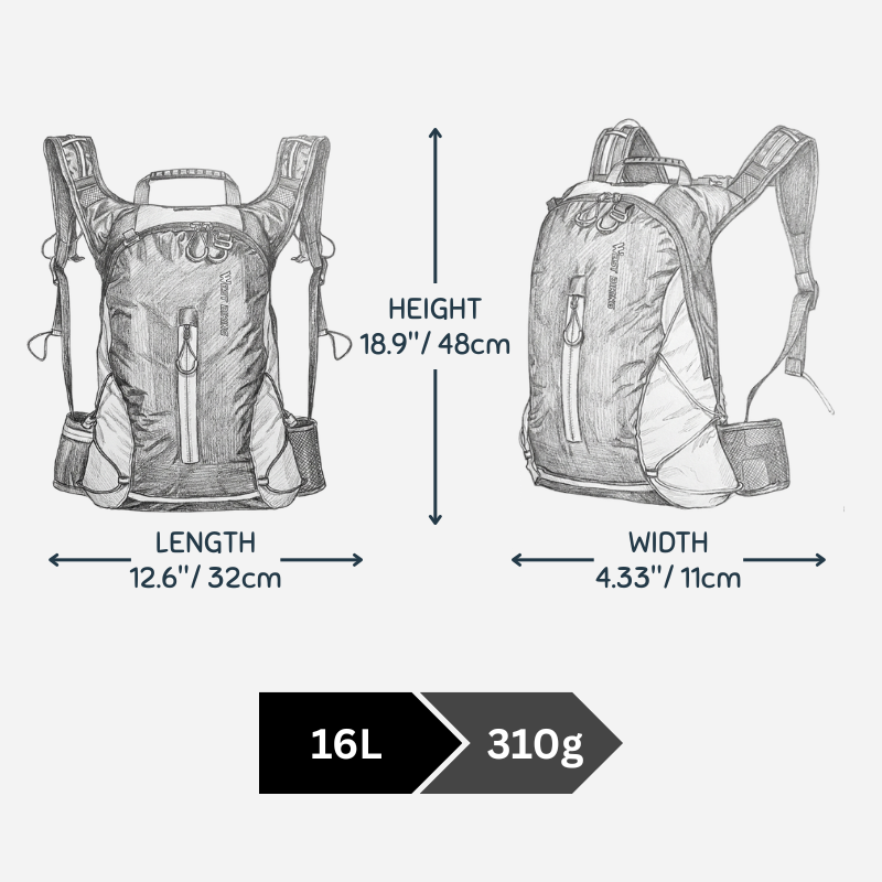 10 / 16 L West Biking Retractable Hiking Backpack / Cycling Backpack