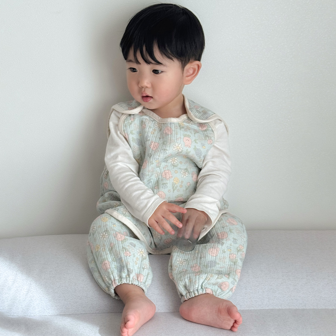 DOTTODOT Air Layer棉系列-花叢兔兔防蚊褲