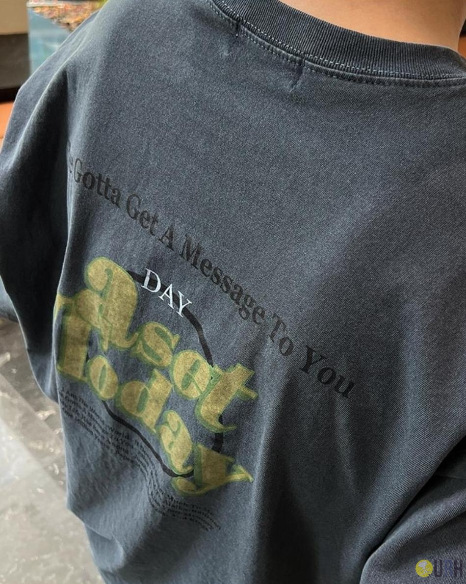 【100%保證韓國直送】Today 復古顏料染前後雙字母寬鬆短袖 Tee 👕 [3 color] RG115864