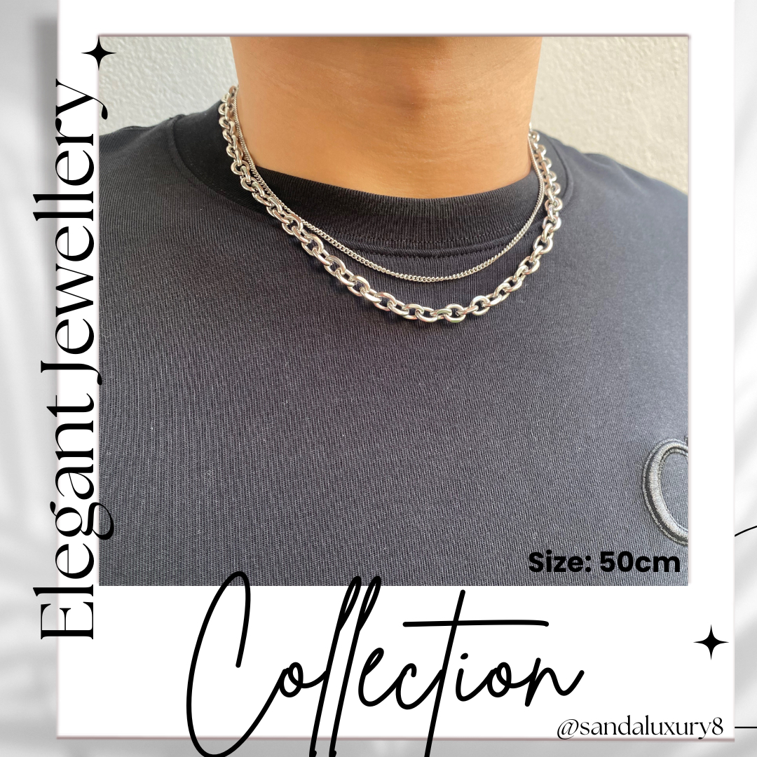 Elegant Jewellery Collection Cool Man Titanium Steel Necklace 