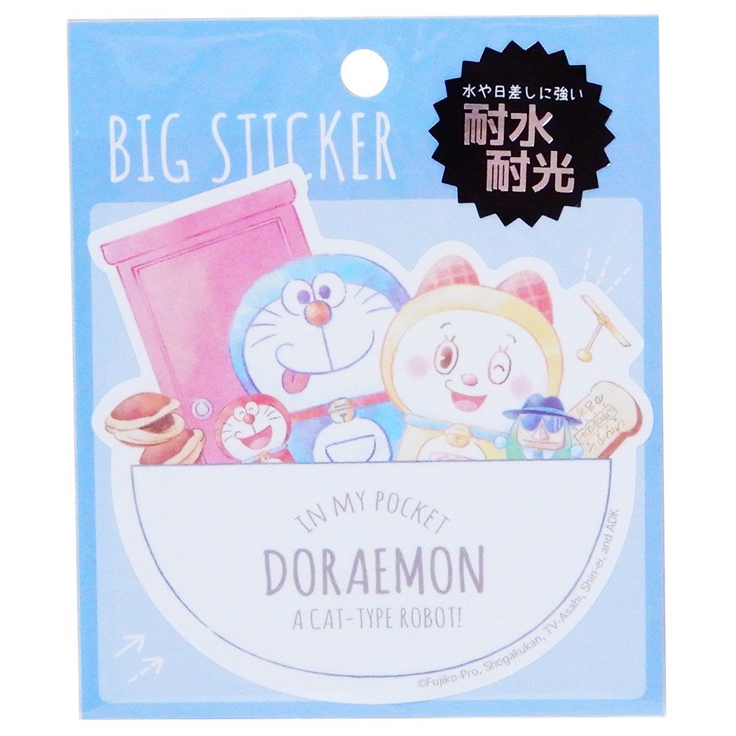 [現貨] [日本制] 多啦A夢 {耐水耐光貼紙 TF230831}