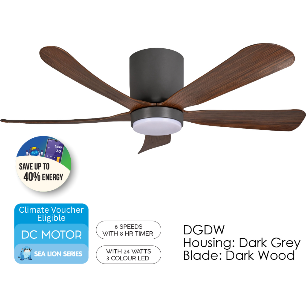 iFan 48/56in DC Motor Ceiling Fan 6 Speed Selection (IF8556) RU