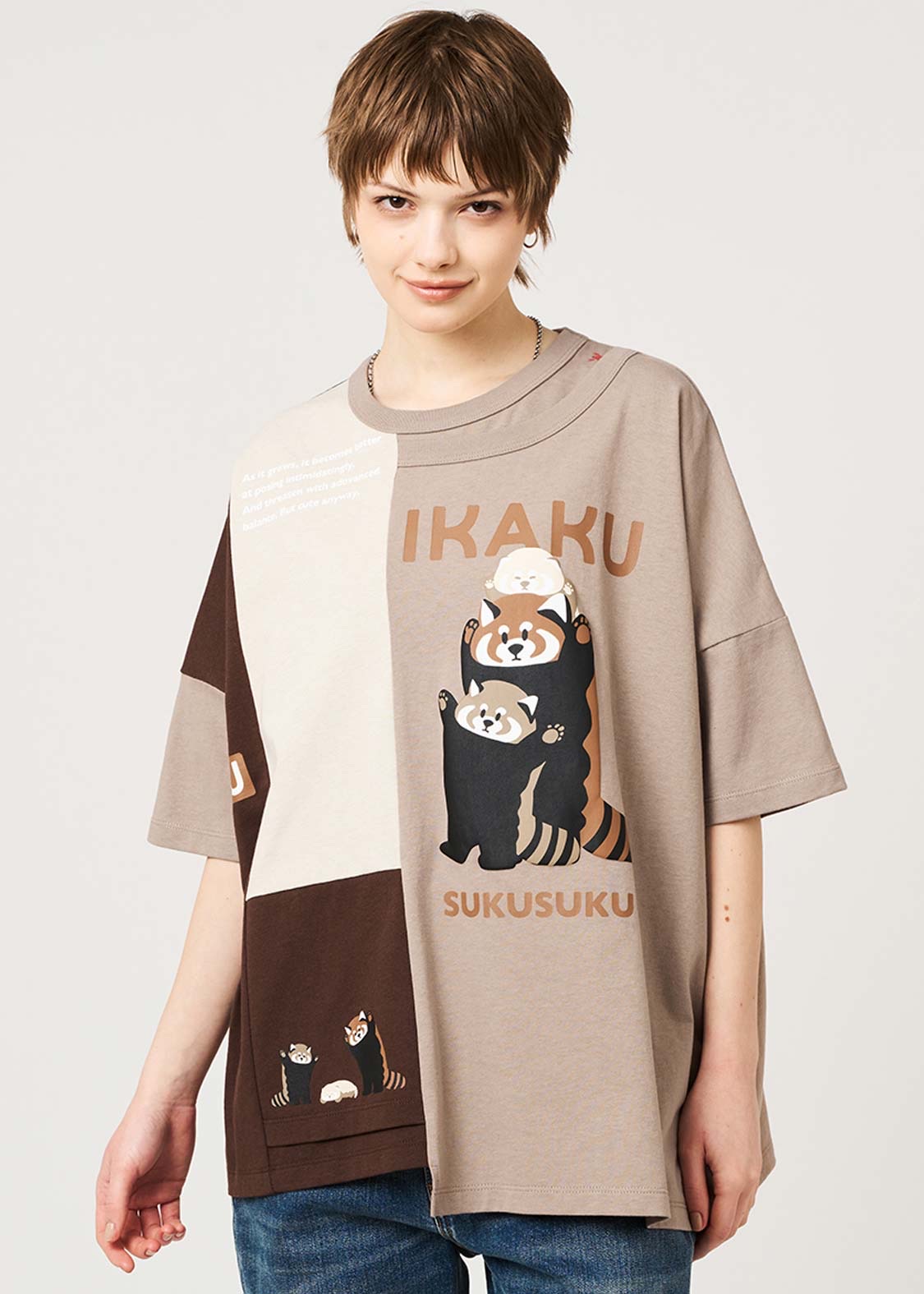 📦訂購 日本限定 graniph IKAKU Red Panda 小熊貓 T-SHIRT T恤